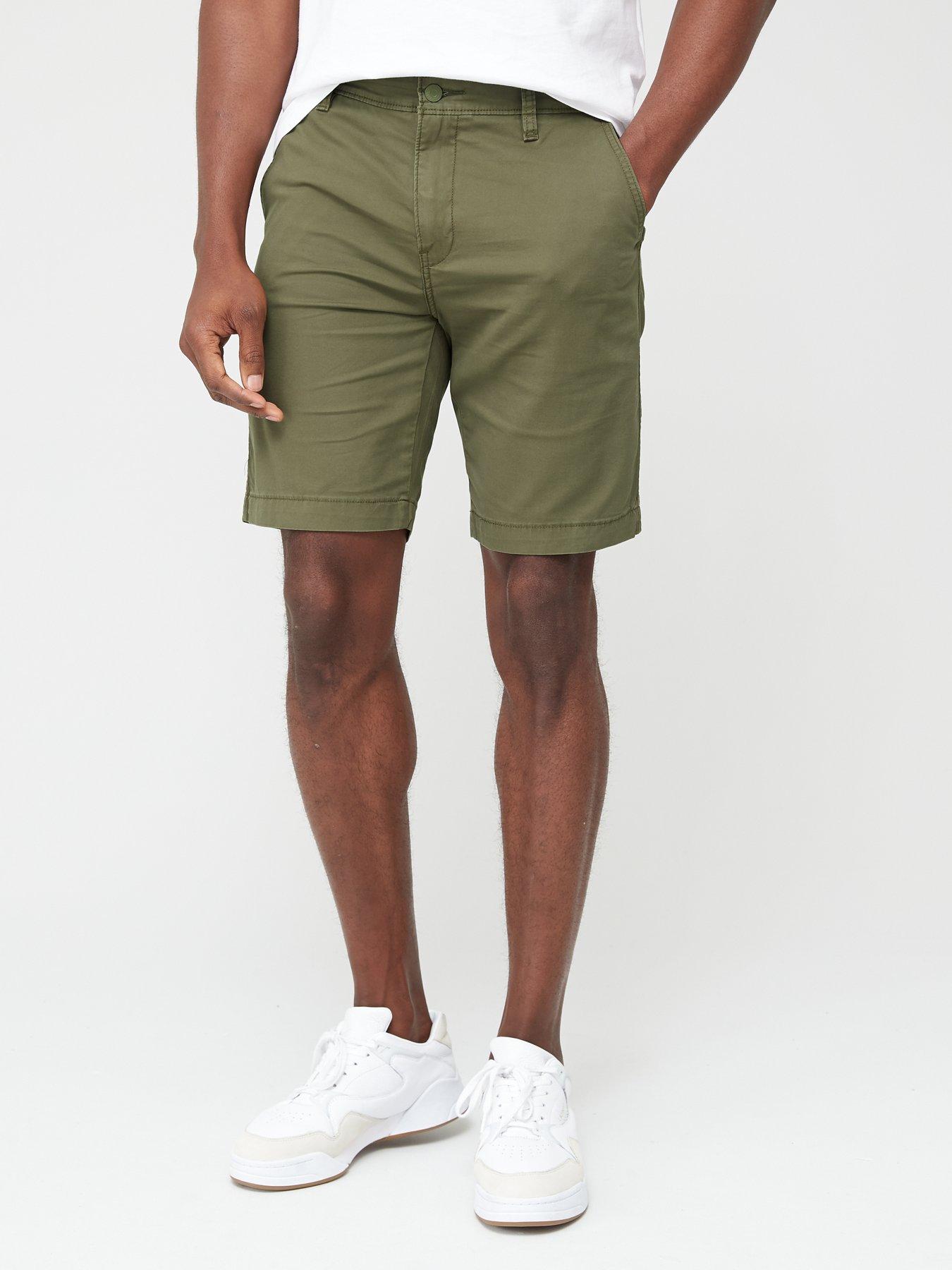 mens tapered chino shorts