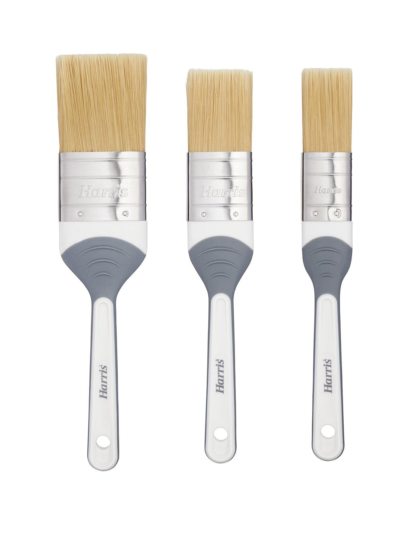Product photograph of Harris Seriously Good Woodwork Stain Amp Varnish Paint Brushes 3 Pack from very.co.uk