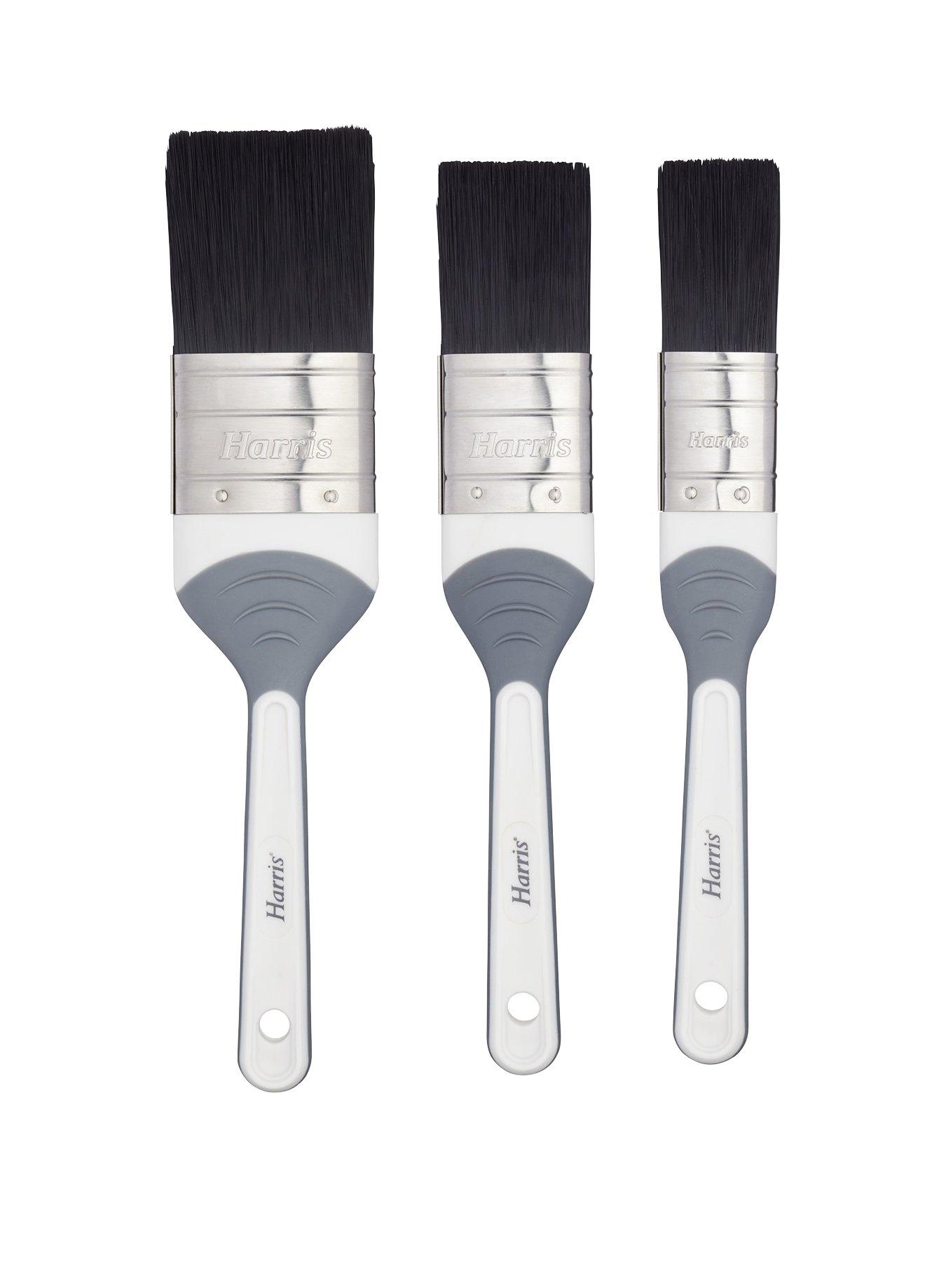 Product photograph of Harris Seriously Good Woodwork Amp Gloss Paint Brushes 3 Pack from very.co.uk