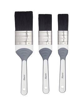 Product photograph of Harris Seriously Good Woodwork Amp Gloss Paint Brushes 3 Pack from very.co.uk