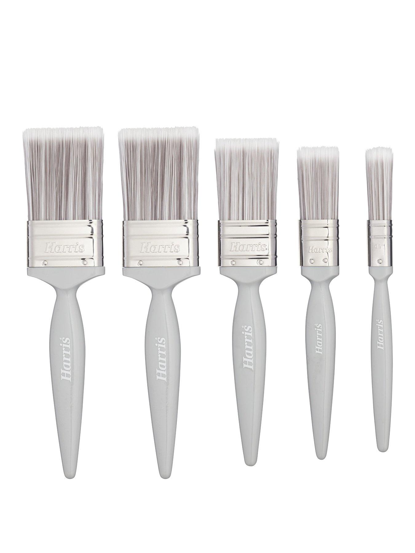 Product photograph of Harris Essentials Walls Amp Ceilings Paint Brushes 5 Pack from very.co.uk