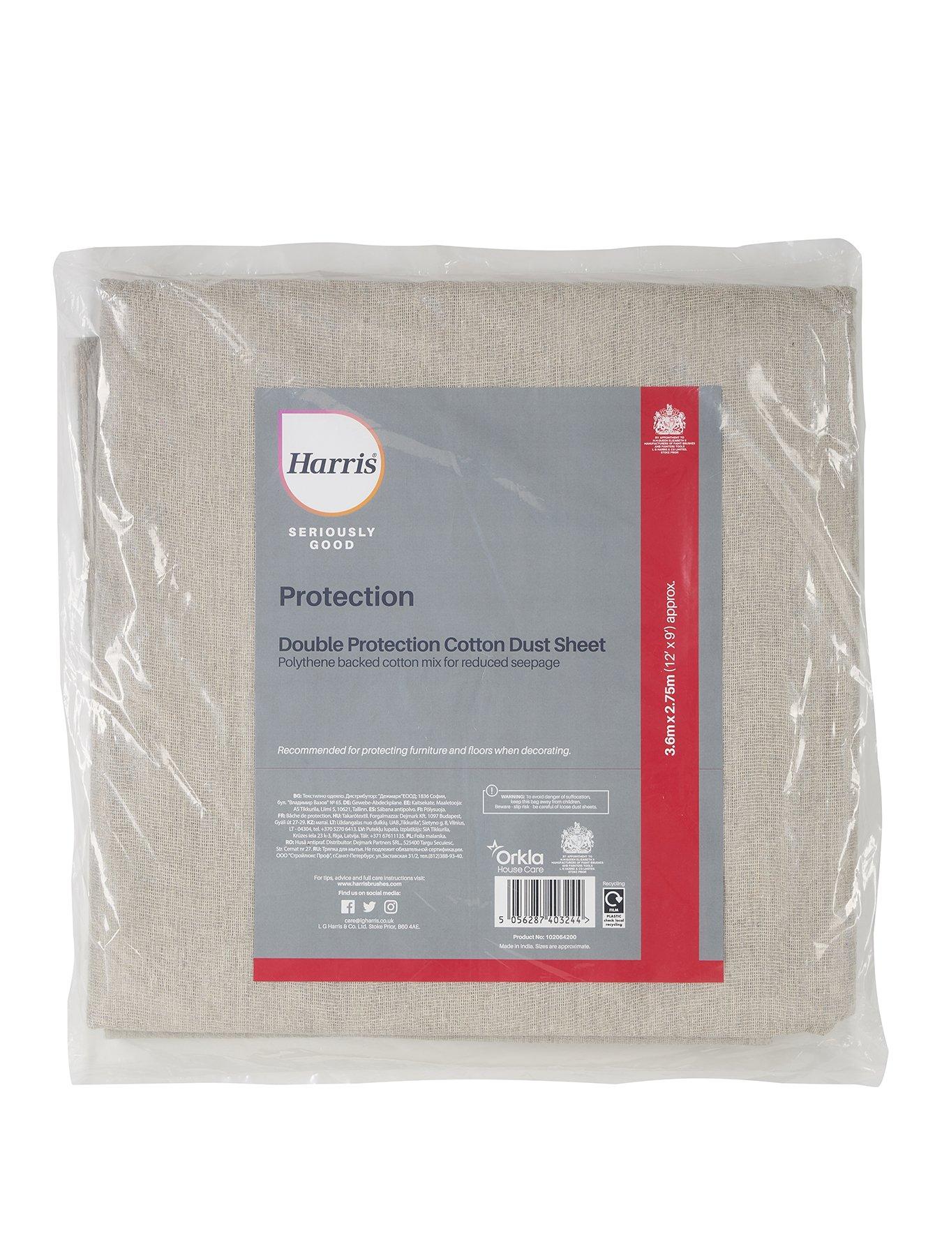 Product photograph of Harris Seriously Good Cotton Rich Dust Sheet 12 X 9 3 6m X 2 75m from very.co.uk