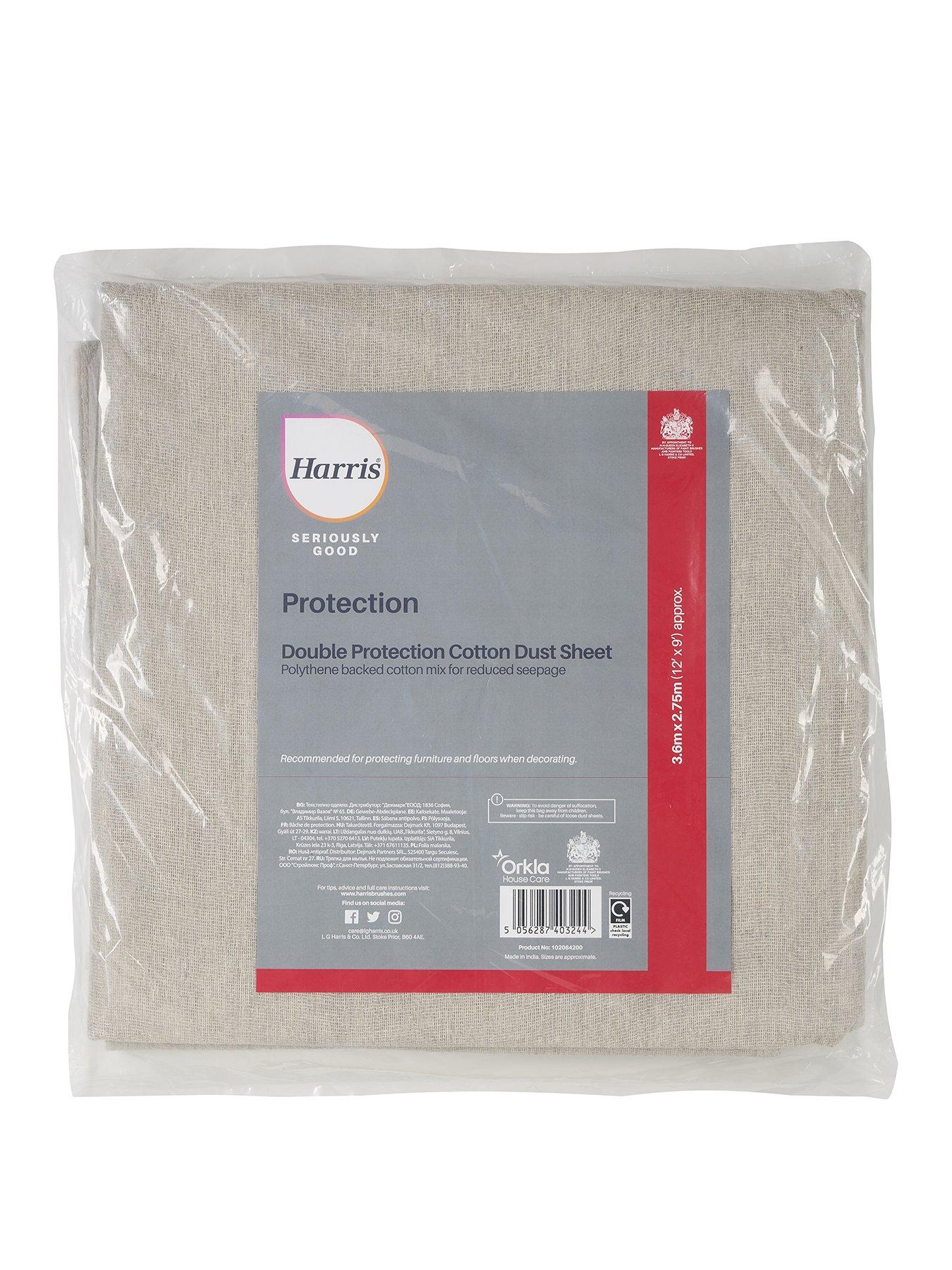 Harris Seriously Good Cotton Rich Dust Sheet 12' x 9' (3.6m x 2.75m)