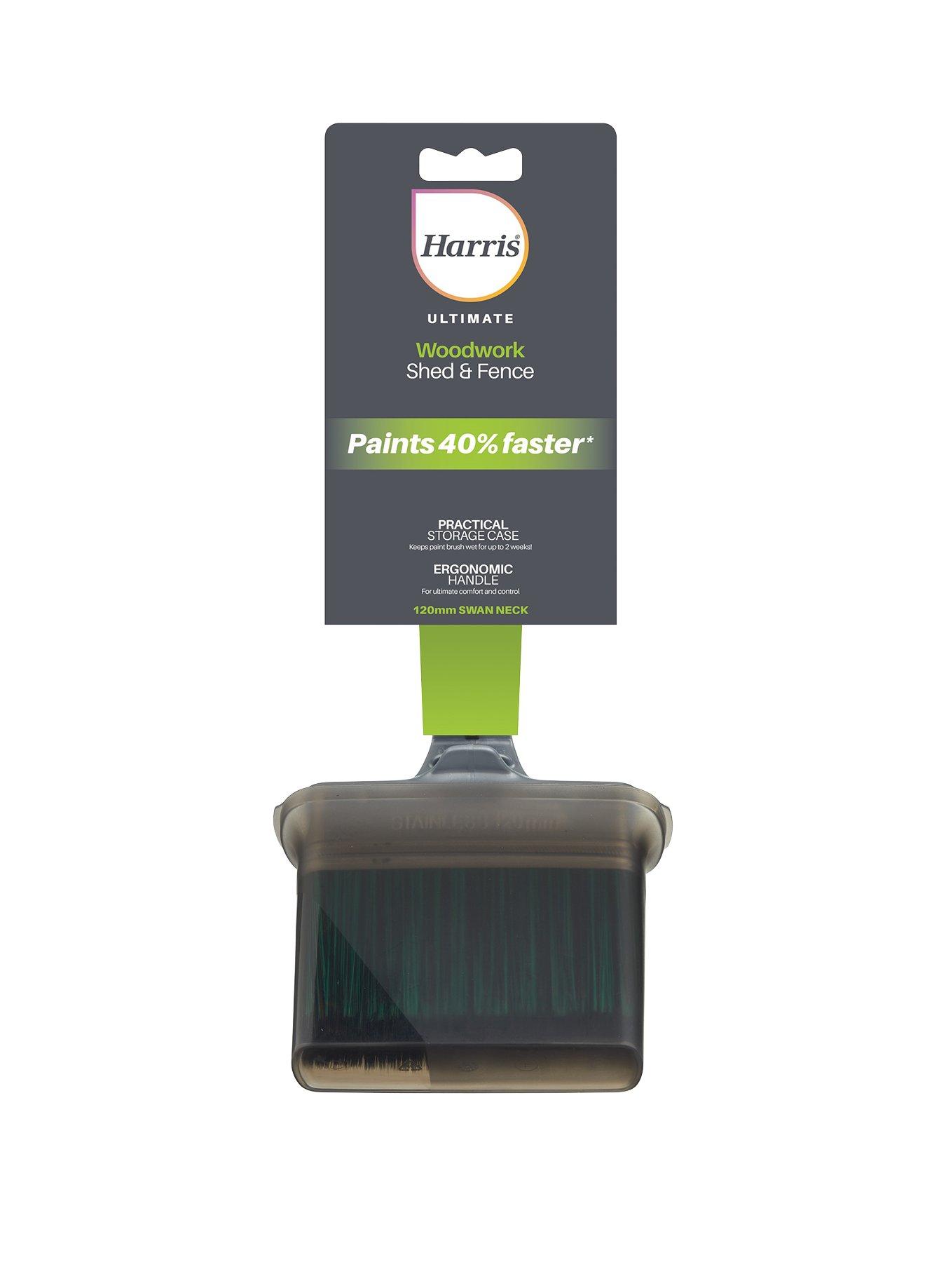 Product photograph of Harris Ultimate Exterior Shed Amp Fence 120mm Paint Brush from very.co.uk