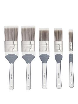Product photograph of Harris Seriously Good Walls Amp Ceilings Paint Brushes 5 Pack from very.co.uk