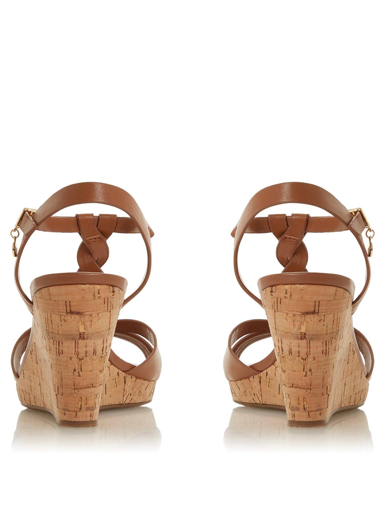 dune koala tan wedges