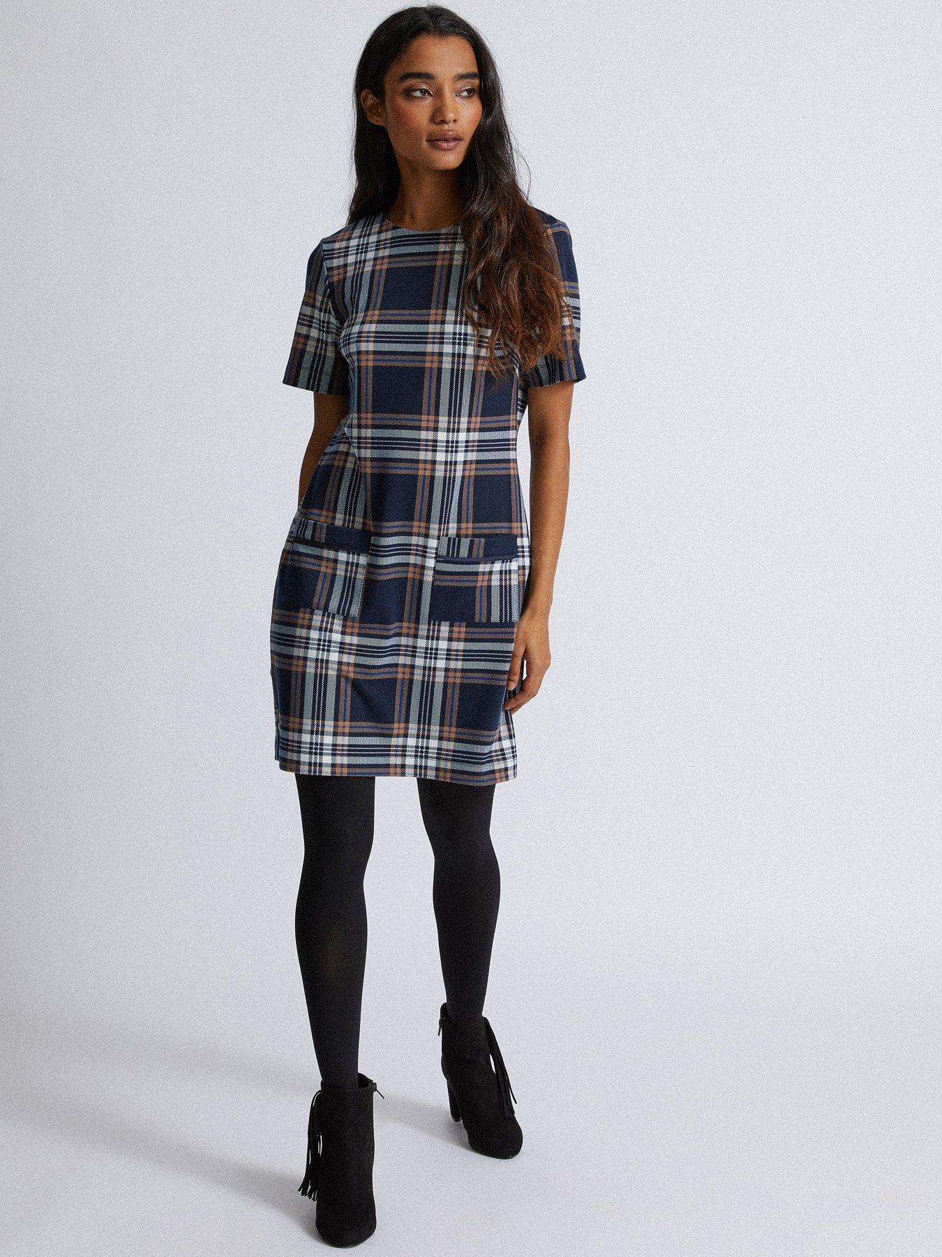 Dorothy Perkins Check Shift Dress 