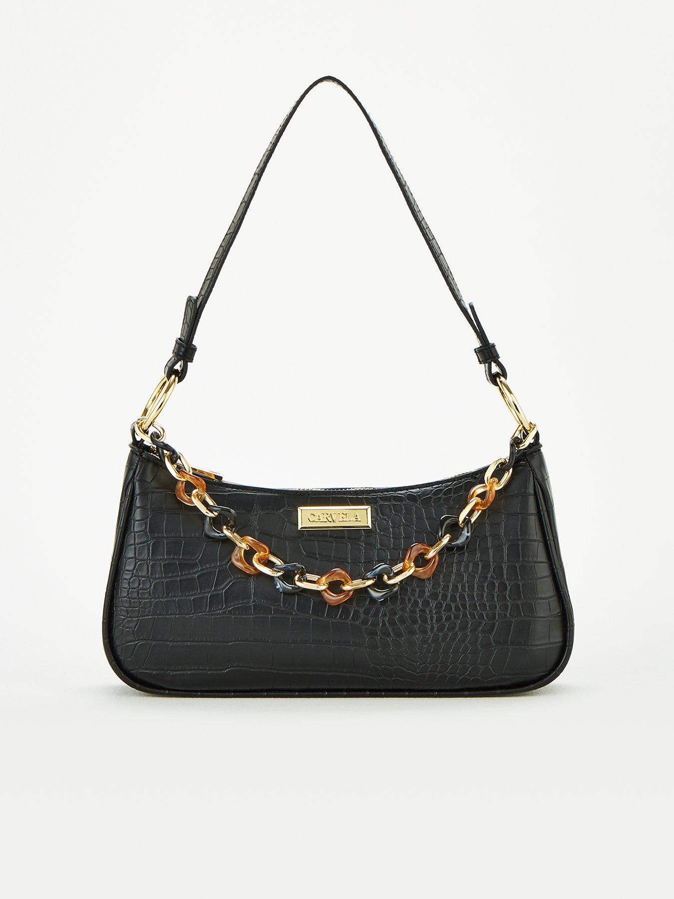 carvela black tote bag