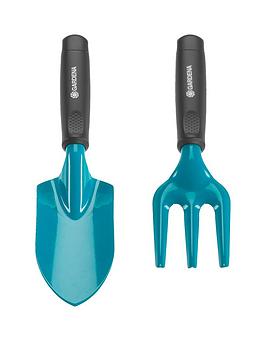 Product photograph of Gardena Hand Trowel Amp Fork from very.co.uk