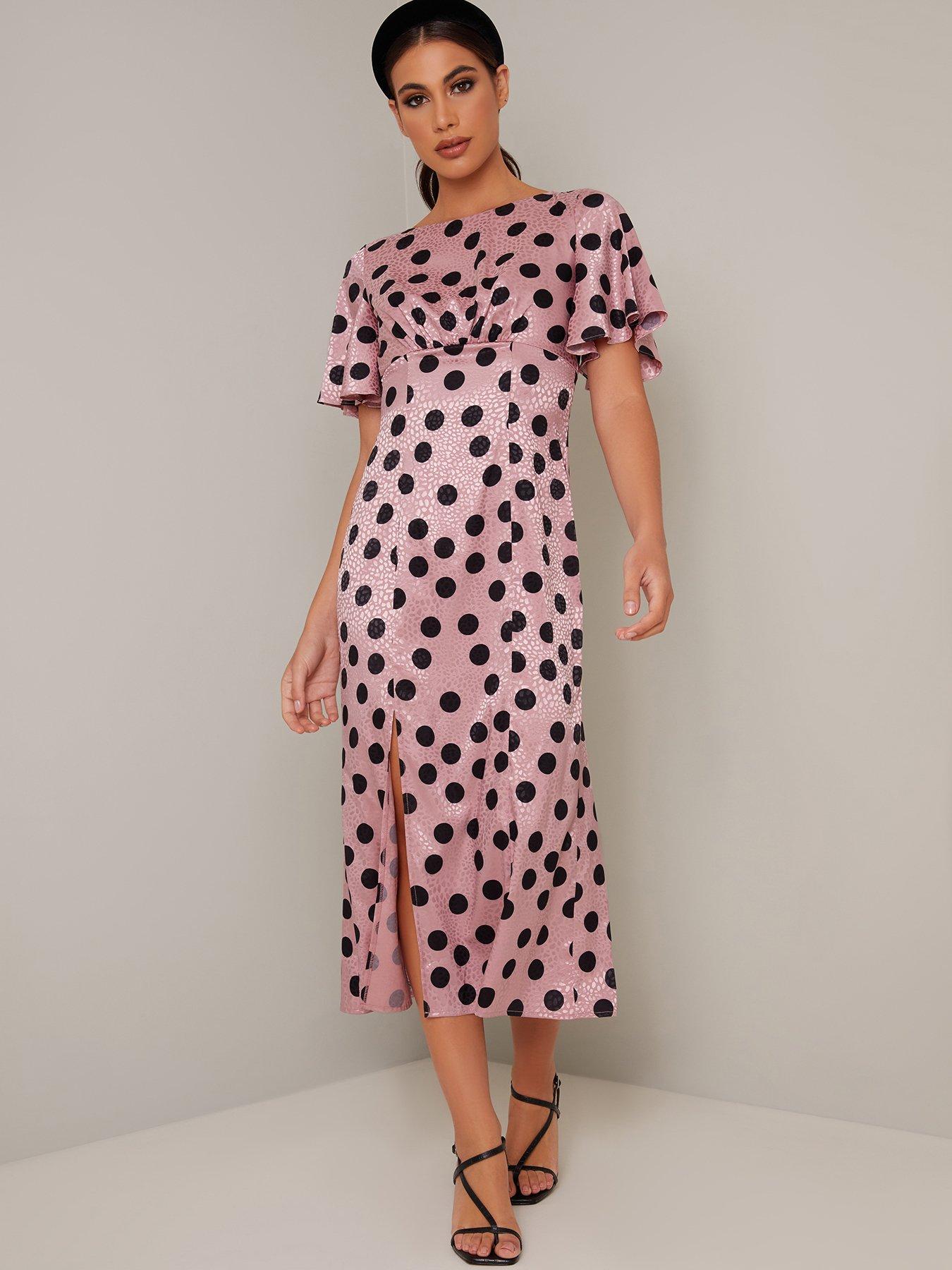 chi chi london polka dot dress