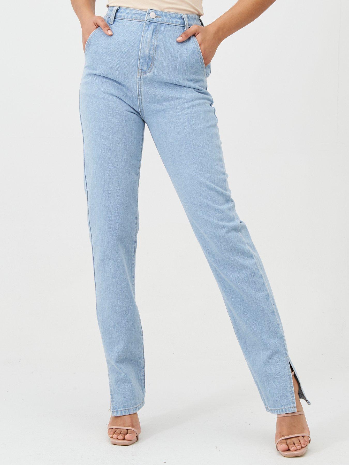 side split jeans