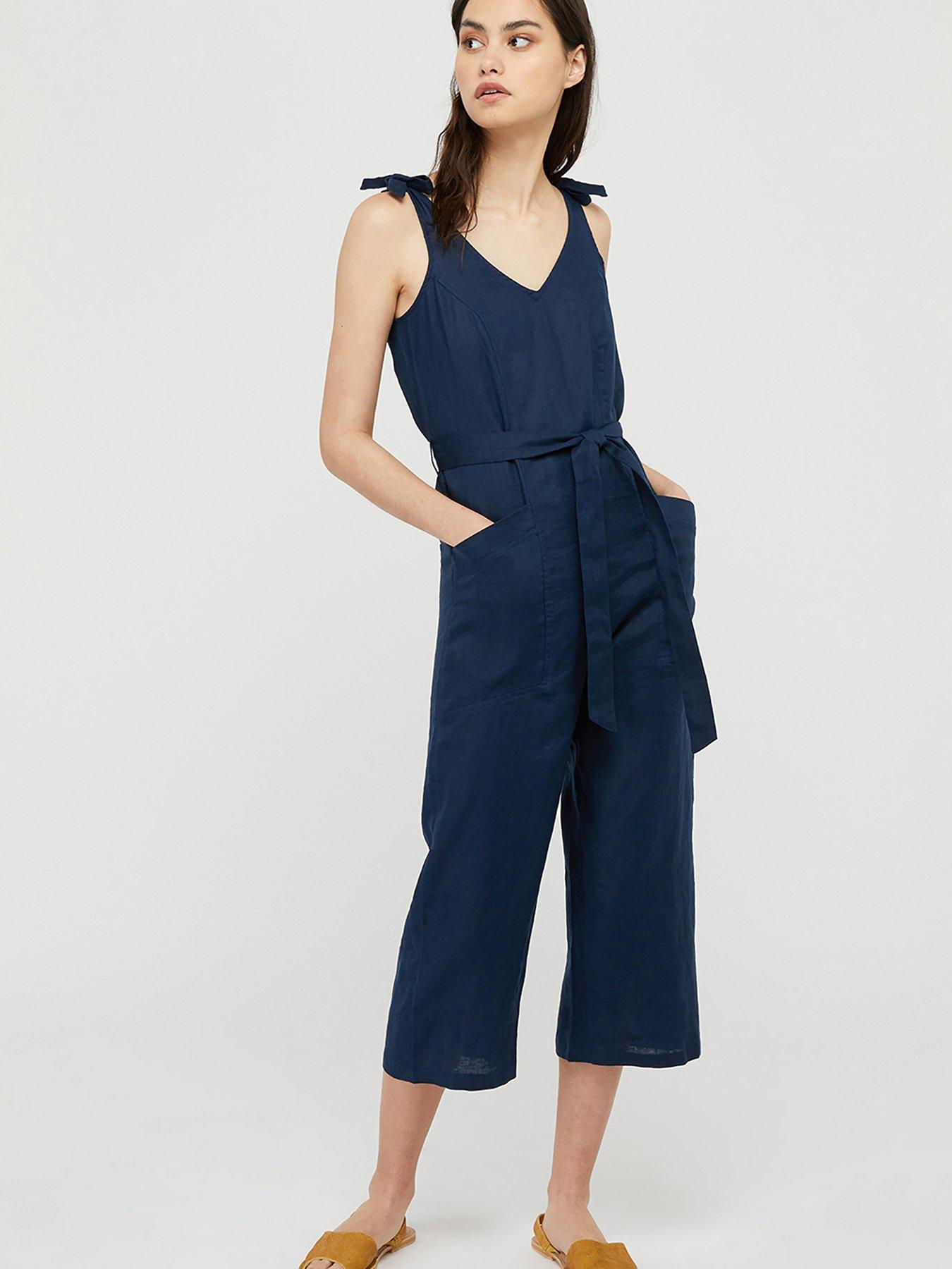 monsoon navy jumpsuit