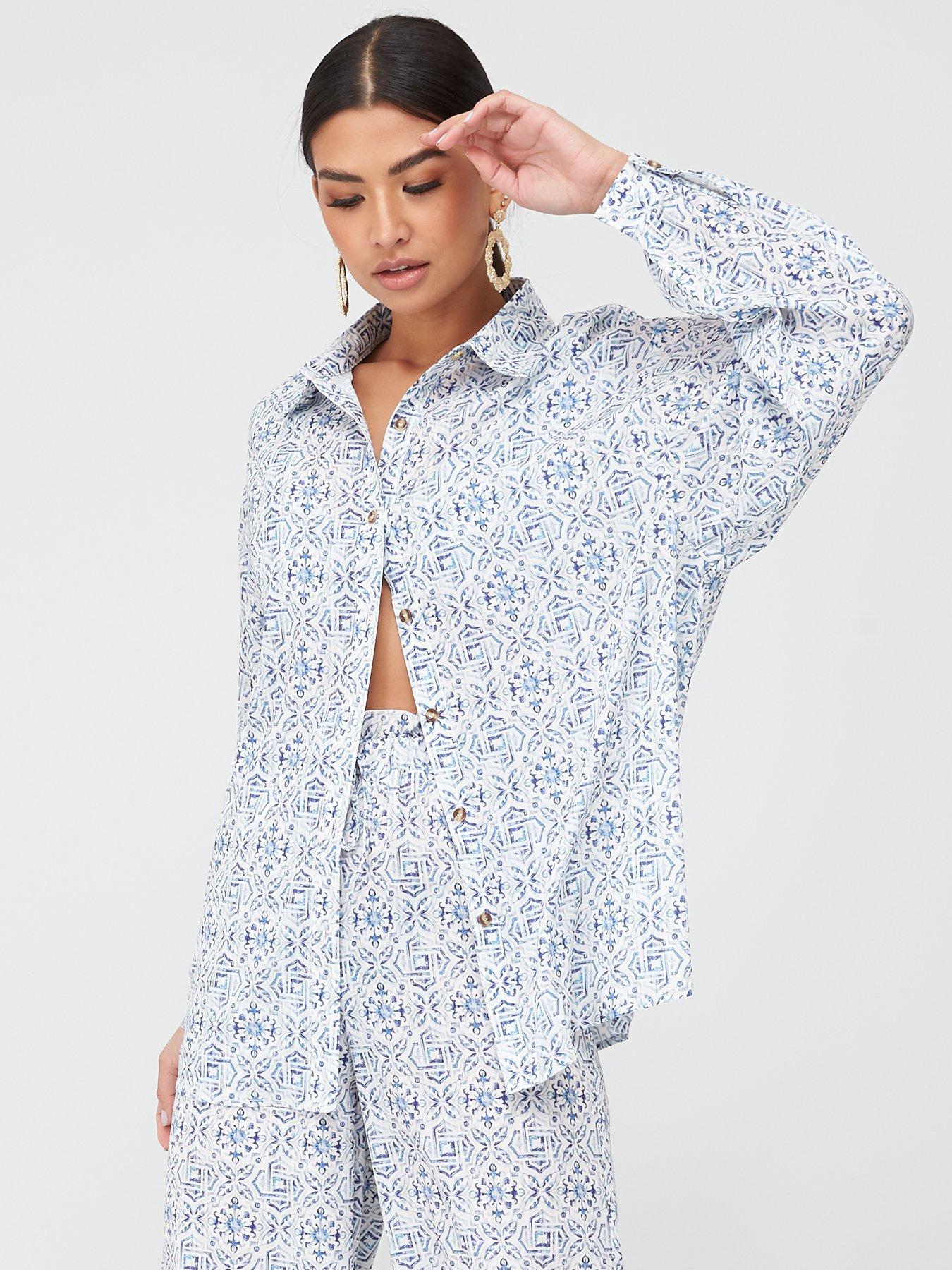 In The Style In The Style X Billie Faiers Tile Print Oversized Shirt review