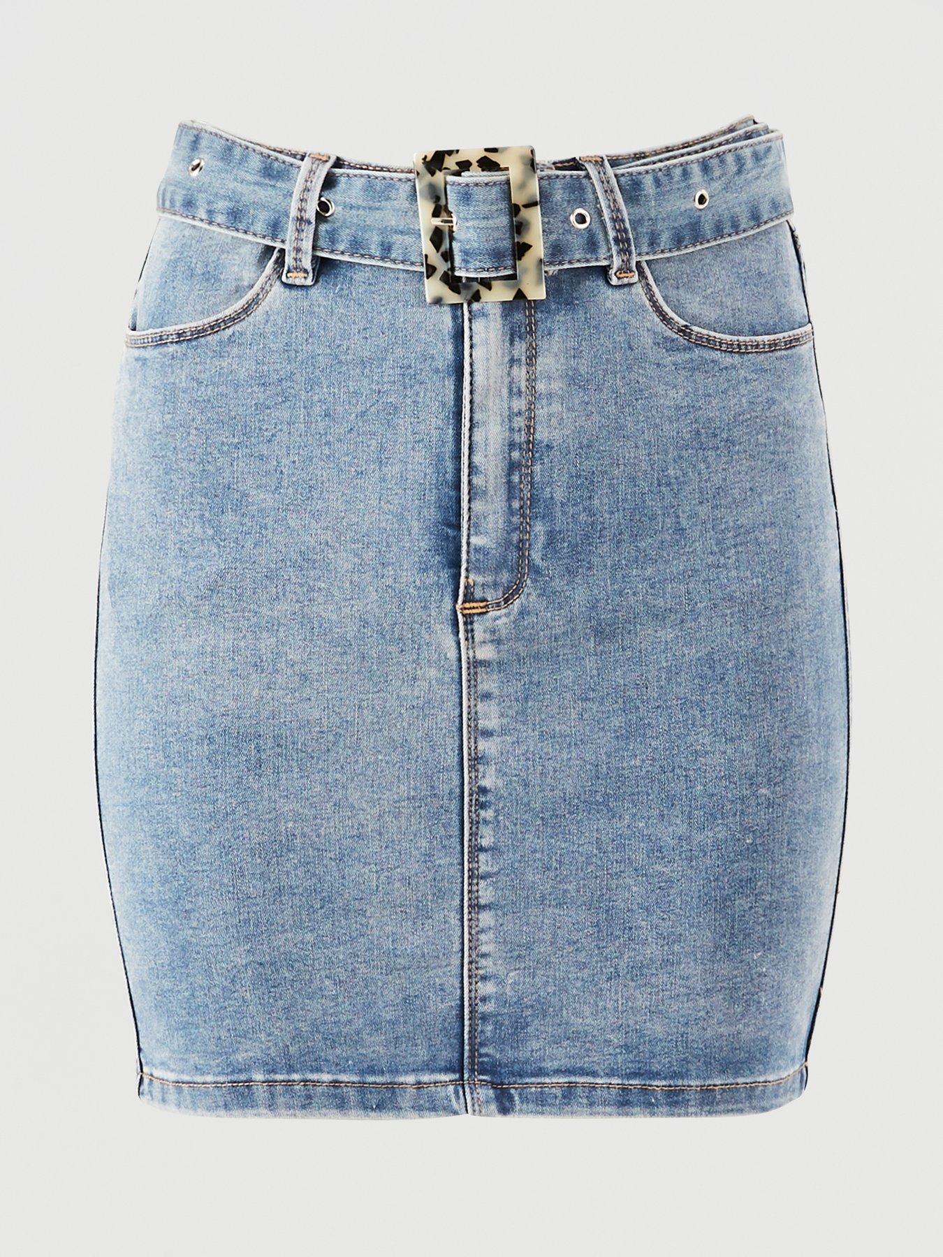 stretch denim skirt uk