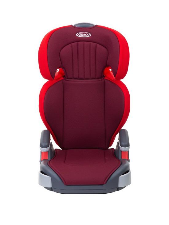 front image of graco-junior-maxi-group-23-highback-boost-car-seat-chilli
