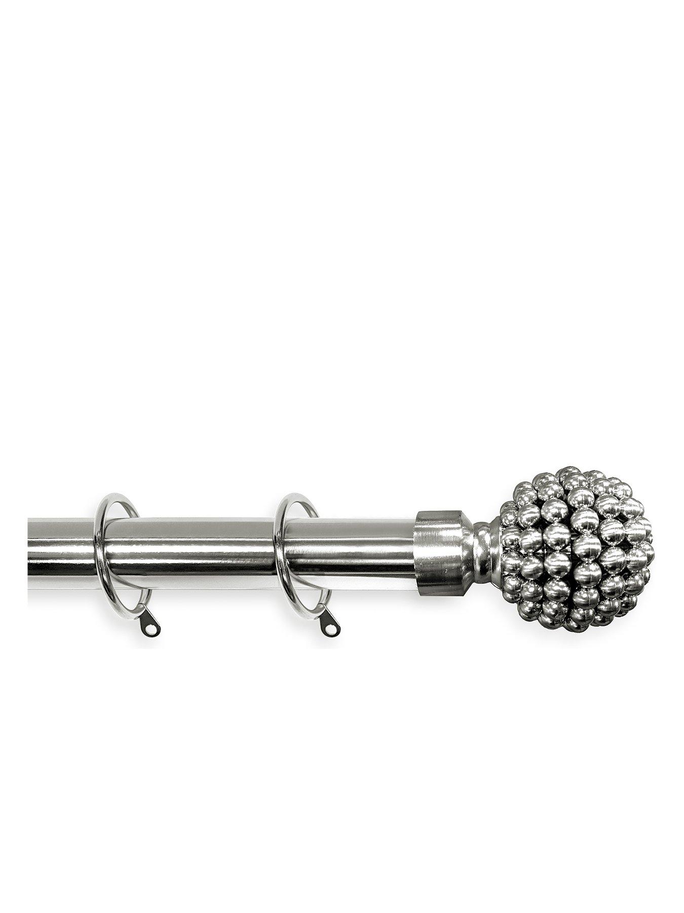 Large Studded Ball Finial Extendable Curtain Pole review