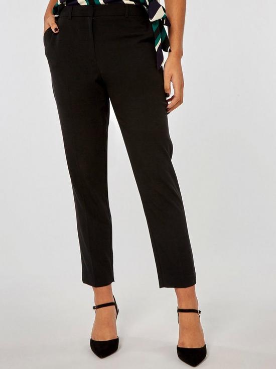 front image of dorothy-perkins-ankle-grazer-trousers-blacknbsp