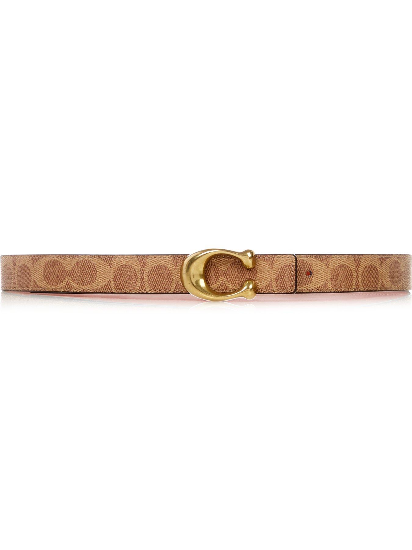 coach sculpted signature reversible belt