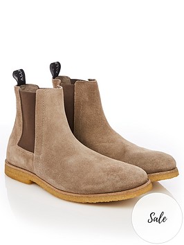 rhett allsaints suede chelsea boots brown very
