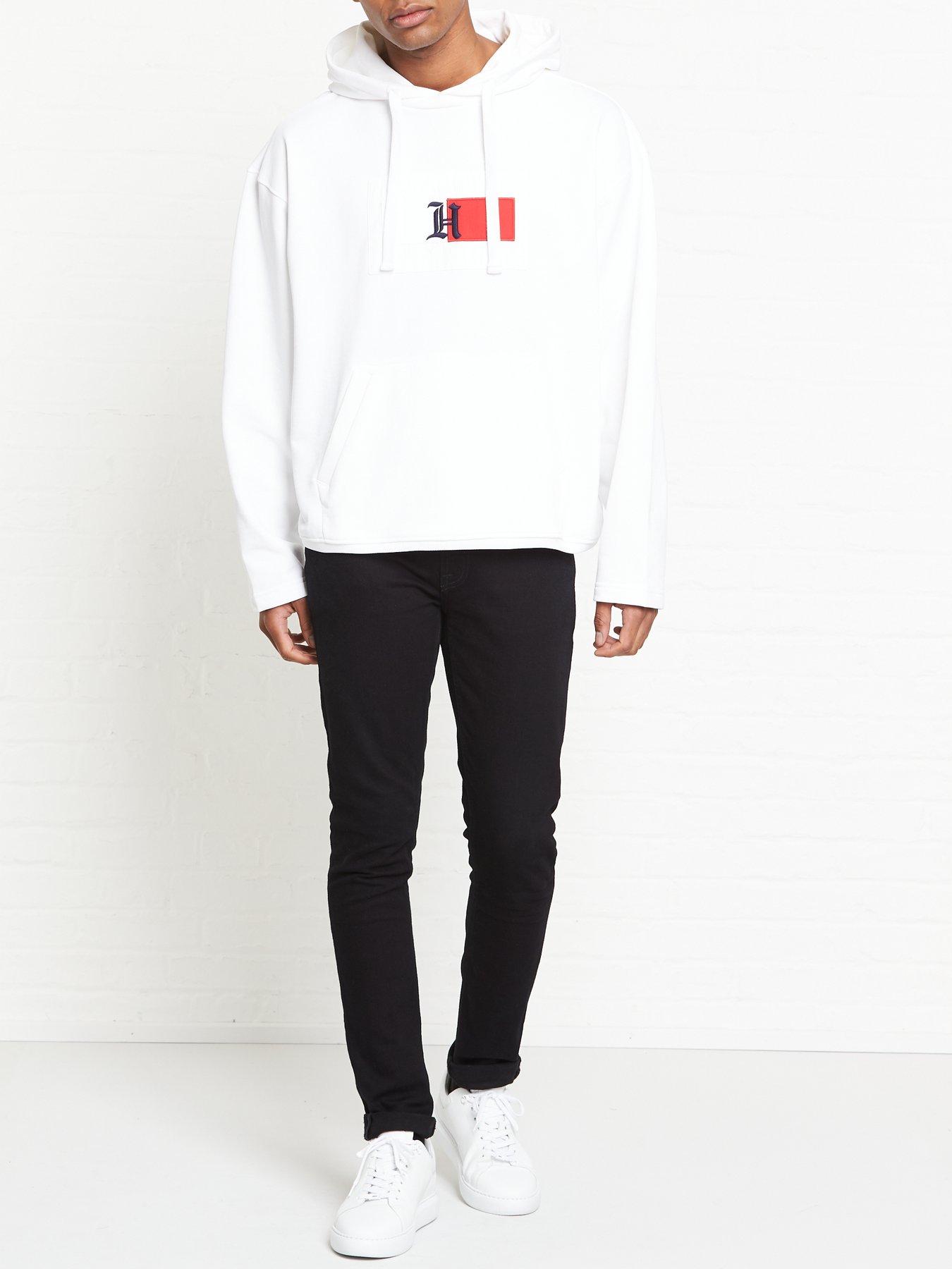 Tommy hilfiger box logo on sale hoodie