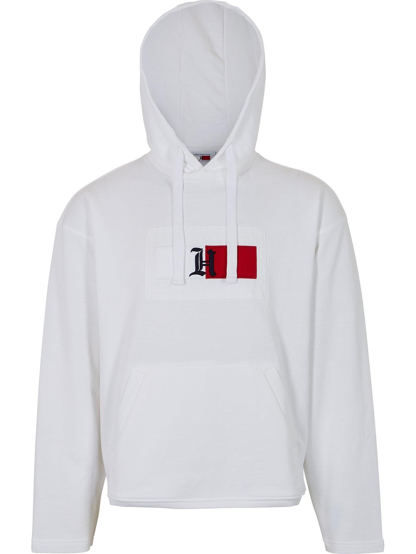 Tommy hilfiger overhead hot sale sleeve tape hoodie