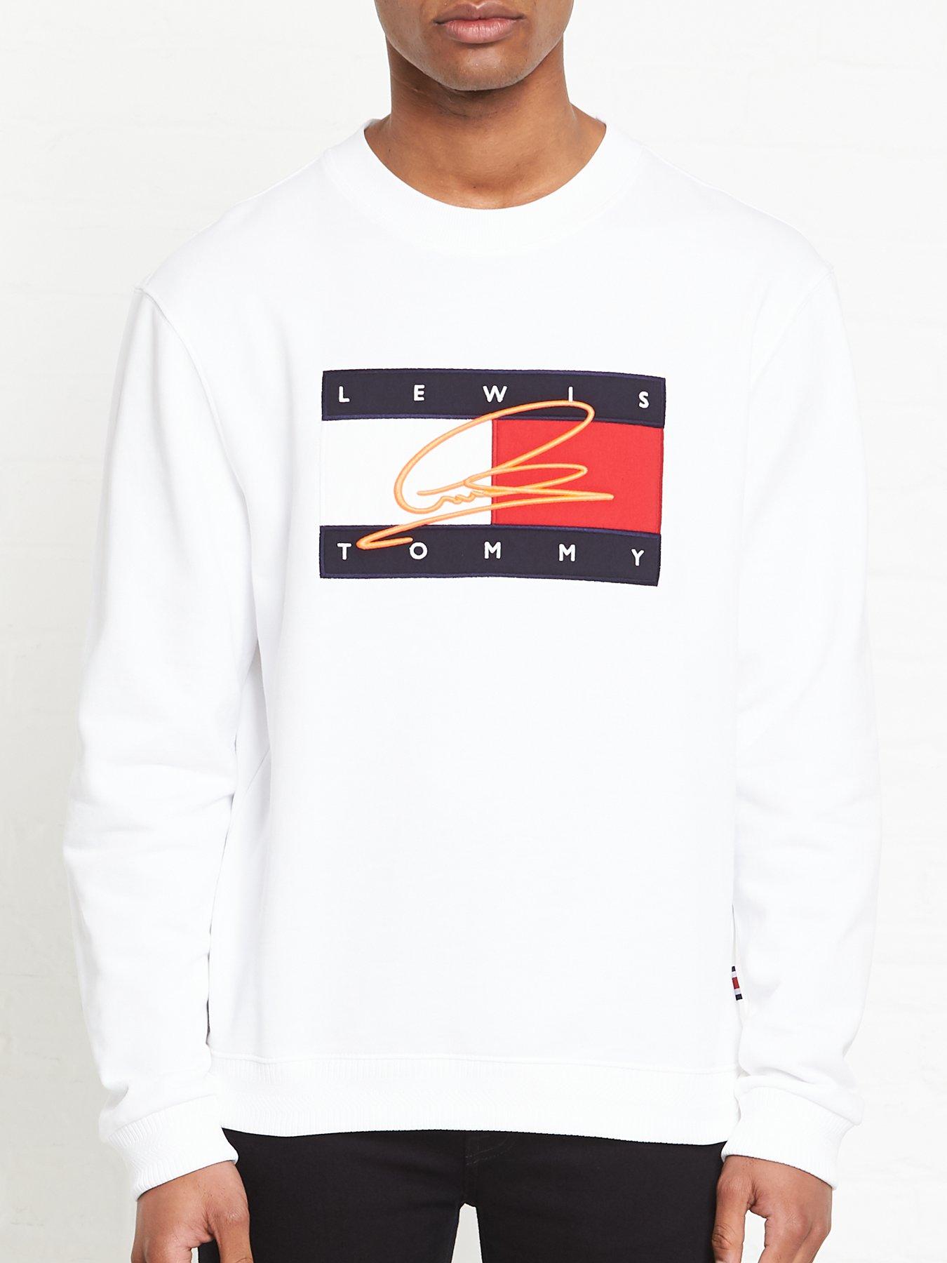 tommy hilfiger lewis hamilton flag logo hoodie