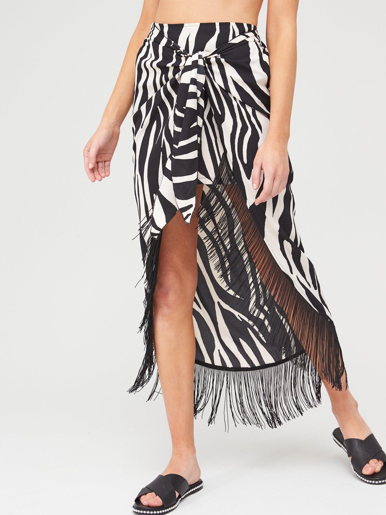 white wrap beach skirt