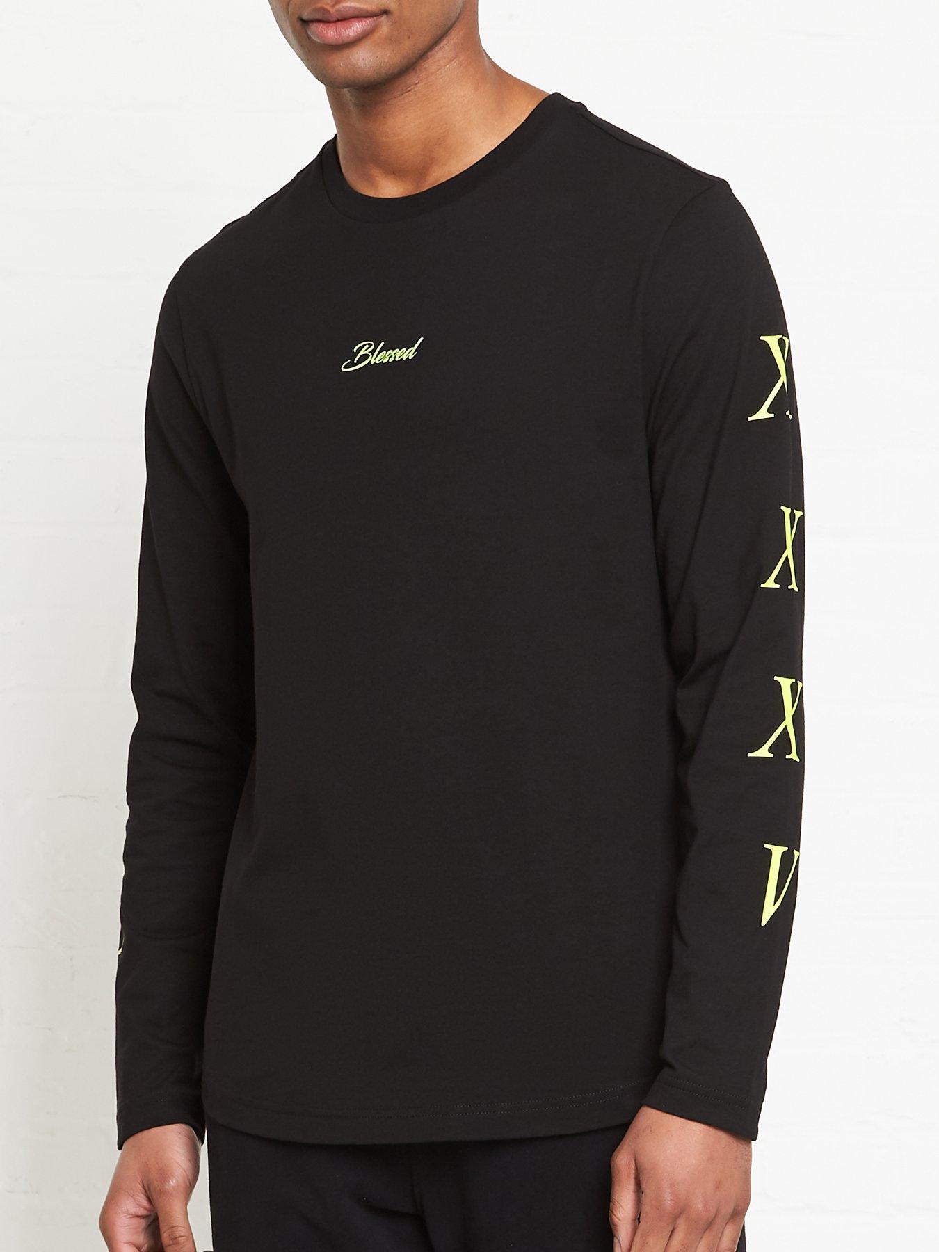 tommy hilfiger long sleeve logo tee