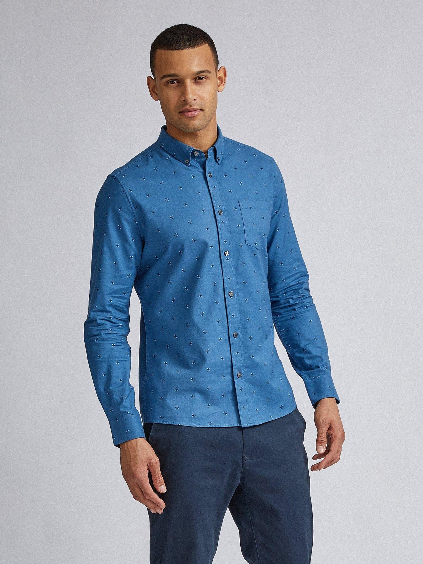 Burton Menswear London Diamond Geo Print Long Sleeve Shirt review