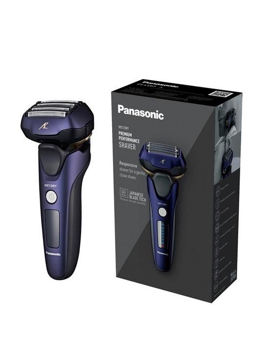 front image of panasonic-es-lv67-wetampdry-5-blade-electric-shaver