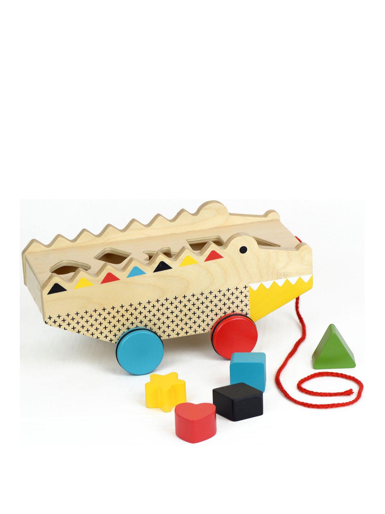 Petit Collage Rock N Roll Alligator Pull Along Shape Sorter review