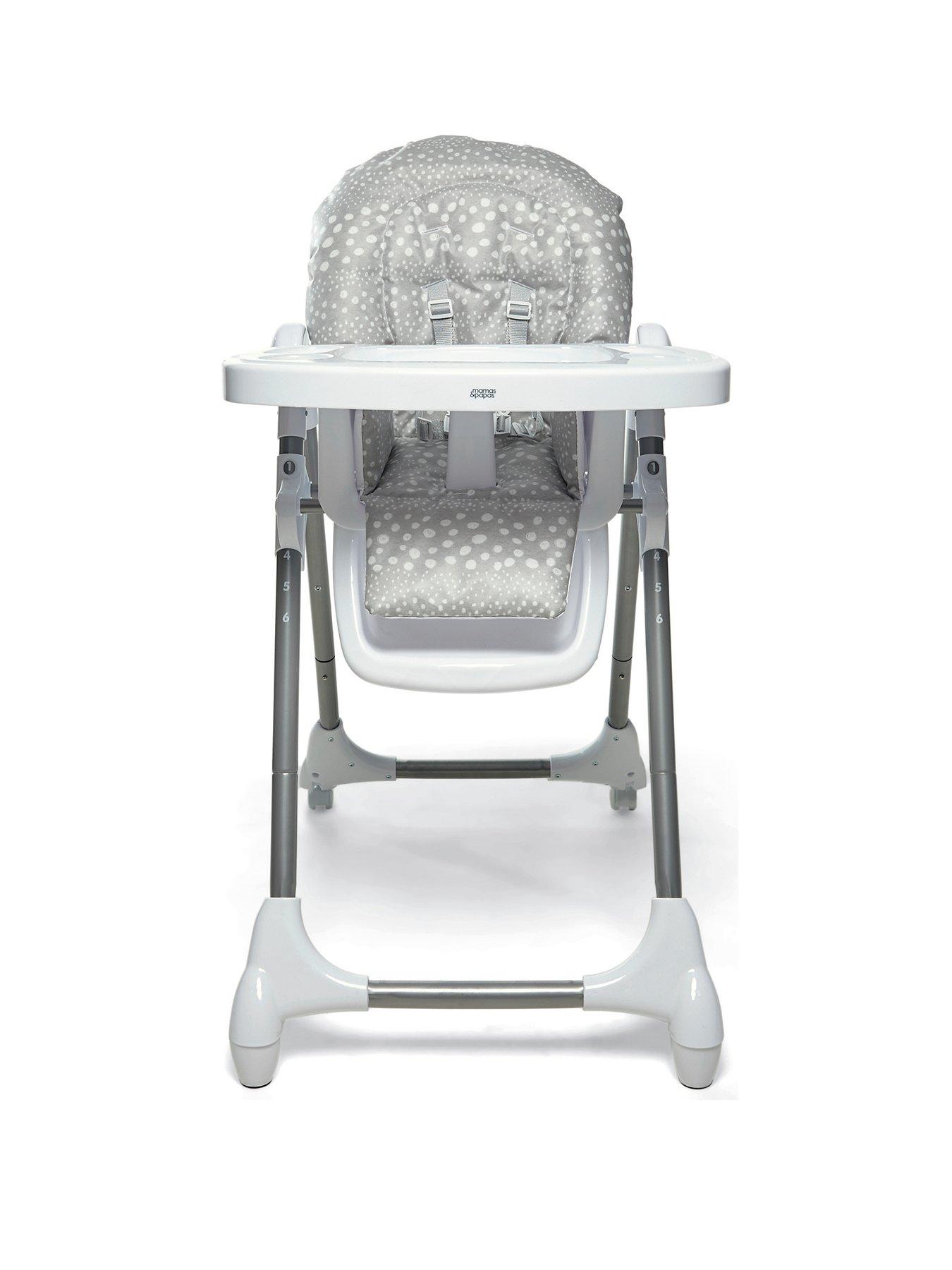 Product photograph of Mamas Papas Snax Highchair - Grey Spot from very.co.uk