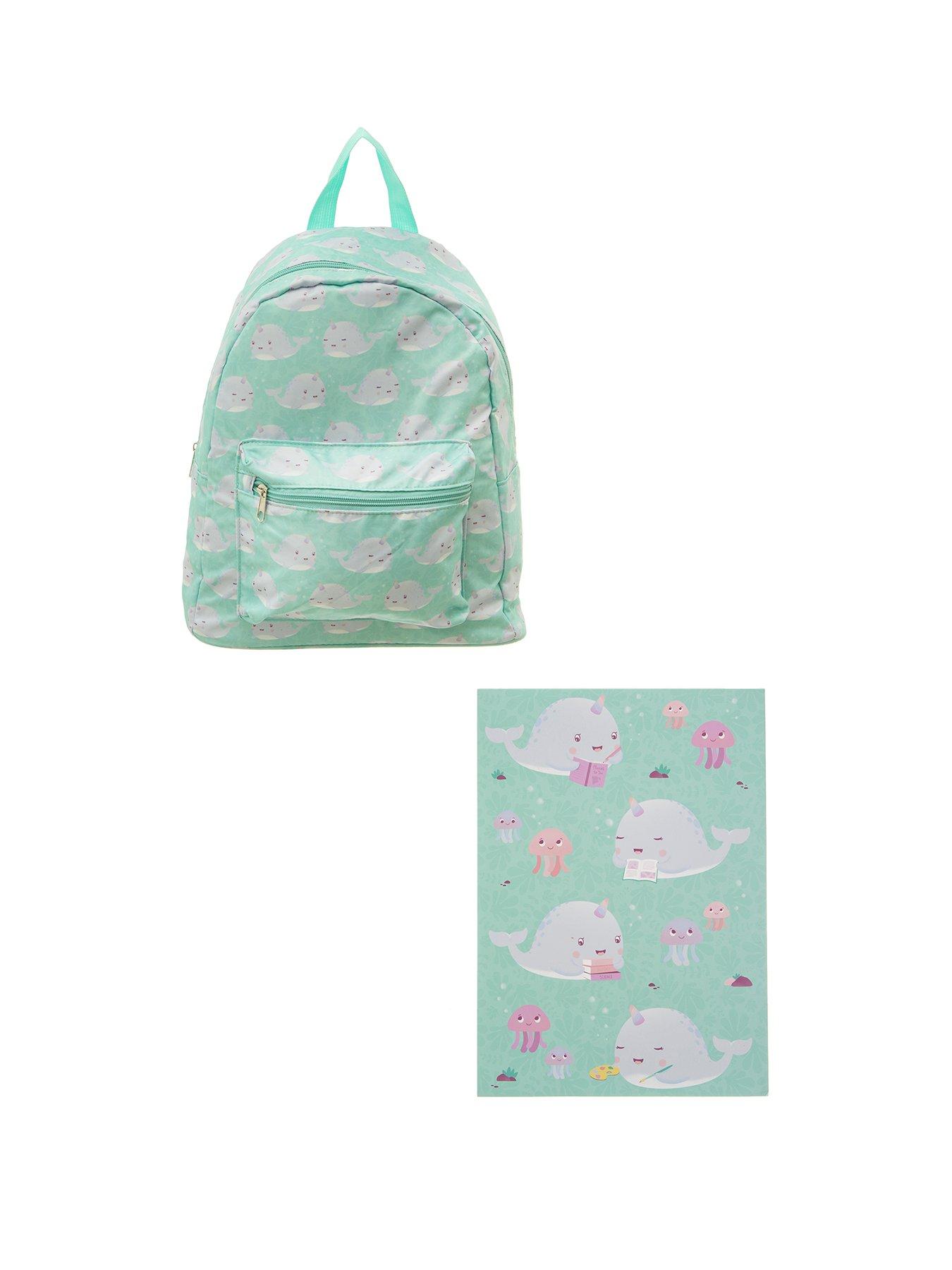 Sass & Belle Alma Narwhal Backpack And Sketchpad review