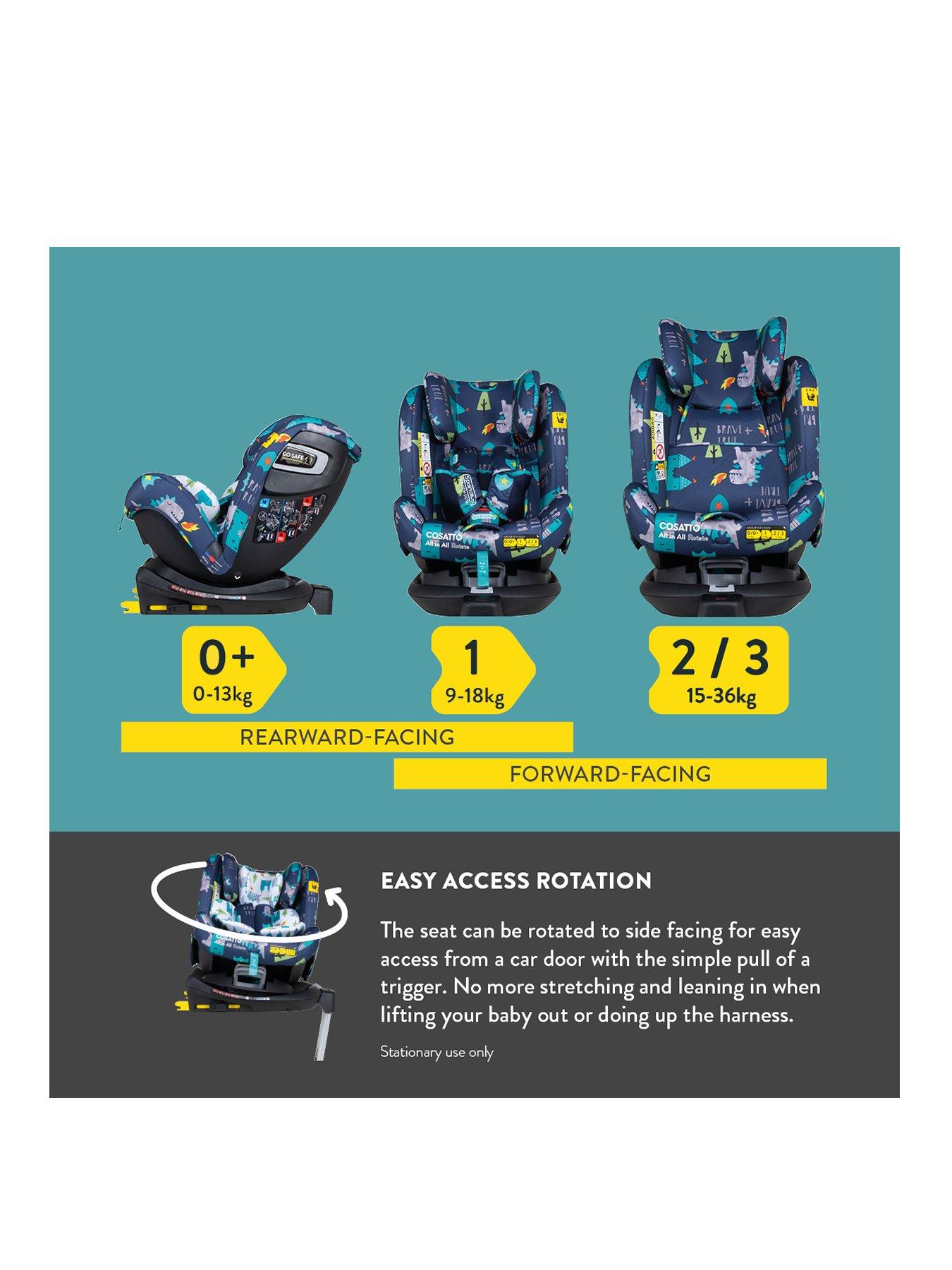 Cosatto all in hotsell all car seat instructions