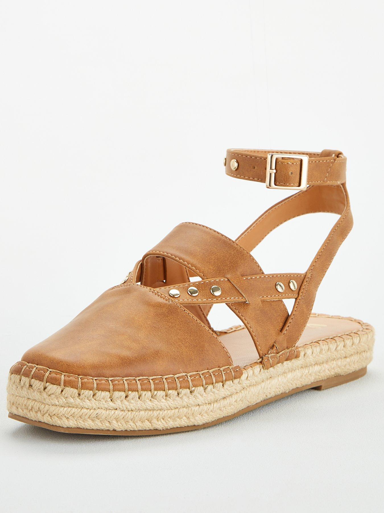 variable ankle strap espadrille flats