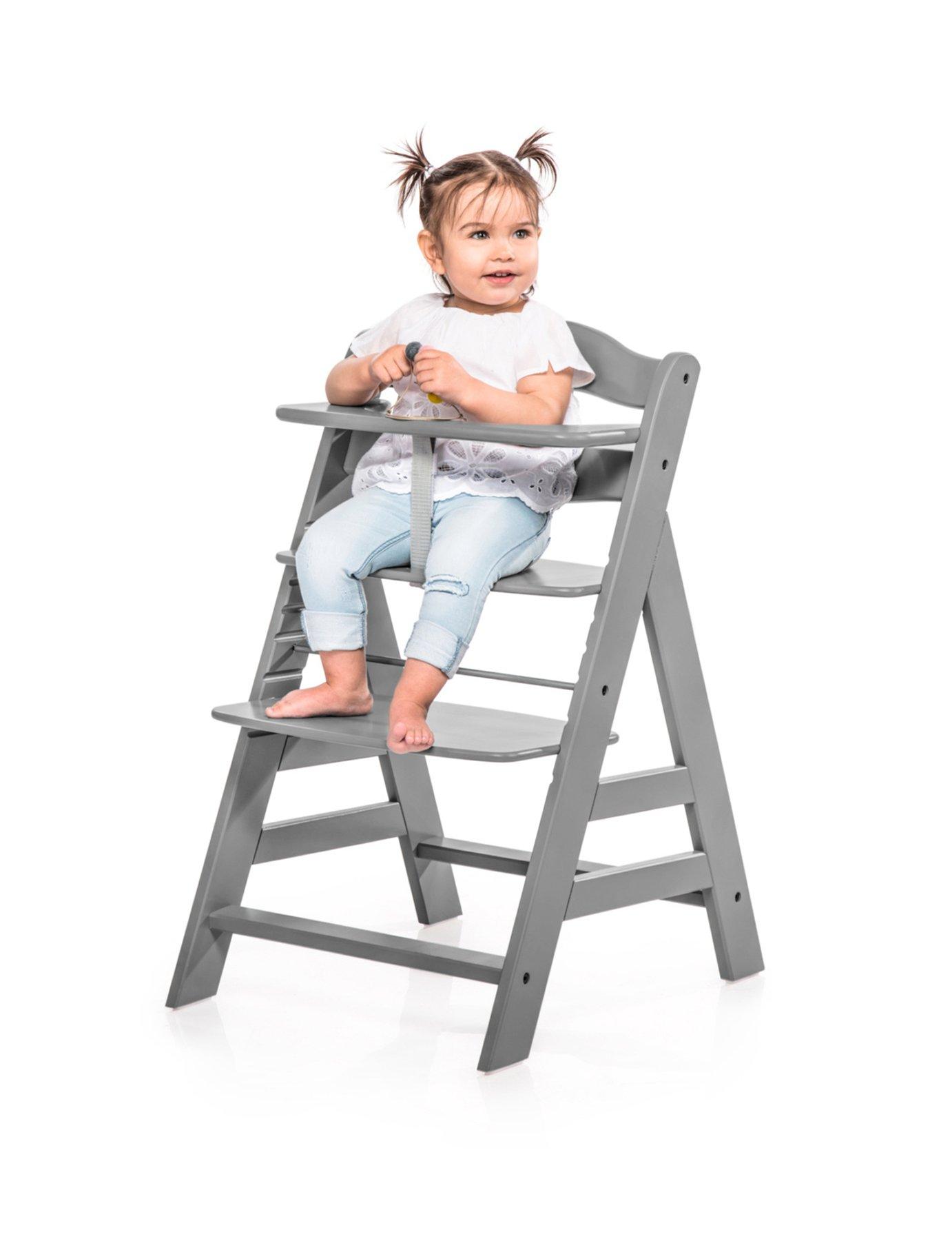 Hauck Alpha+ Wooden Highchair - Grey