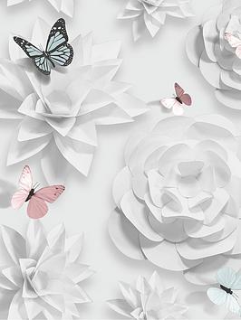 Product photograph of Superfresco Easy Easy Origami Floral Wallpaper from very.co.uk