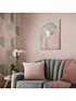  image of art-for-the-home-pink-amp-grey-art-deco-canvas-wall-art