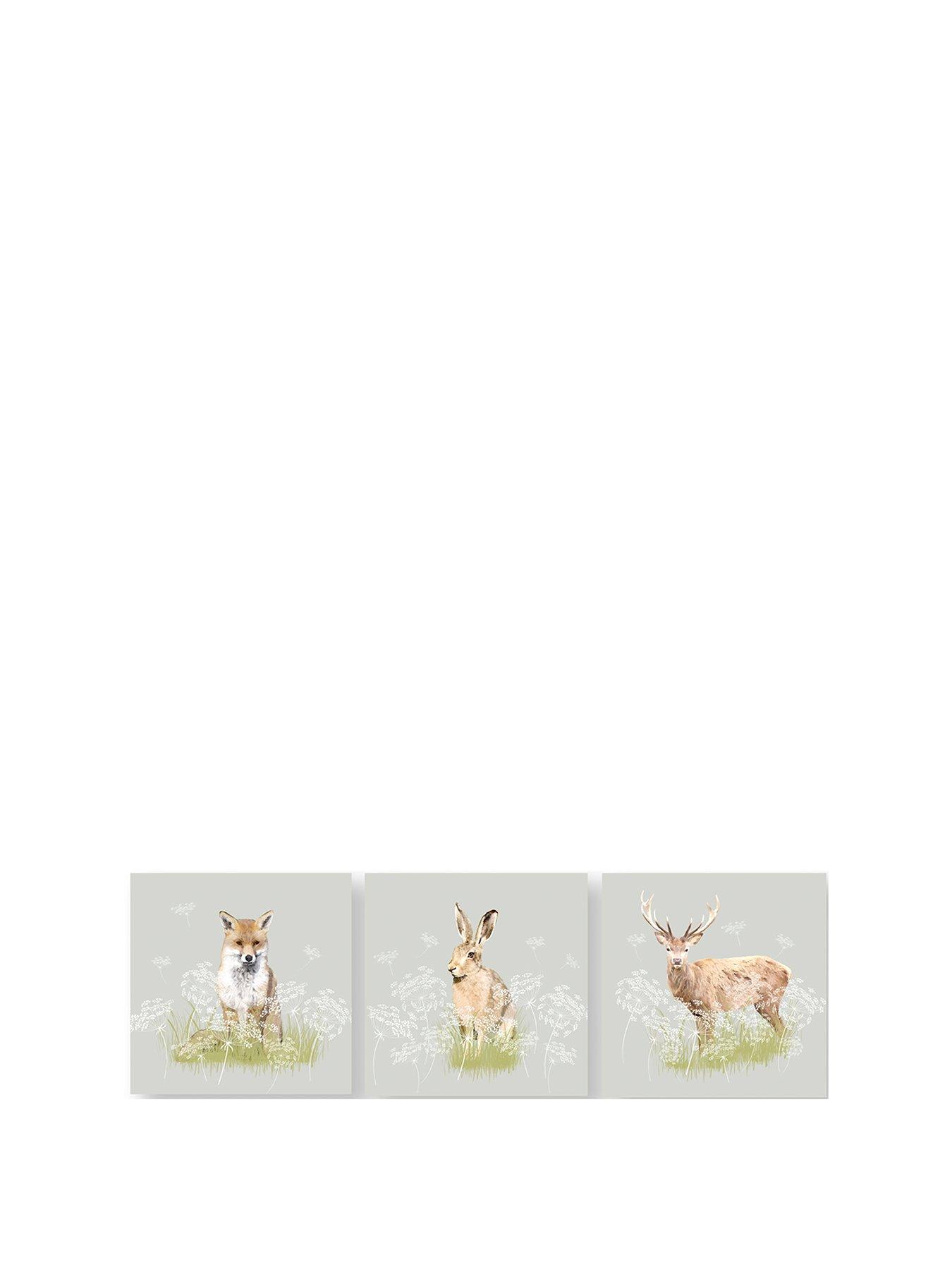 Graham & Brown Set 3 Woodland Animals Canvases review