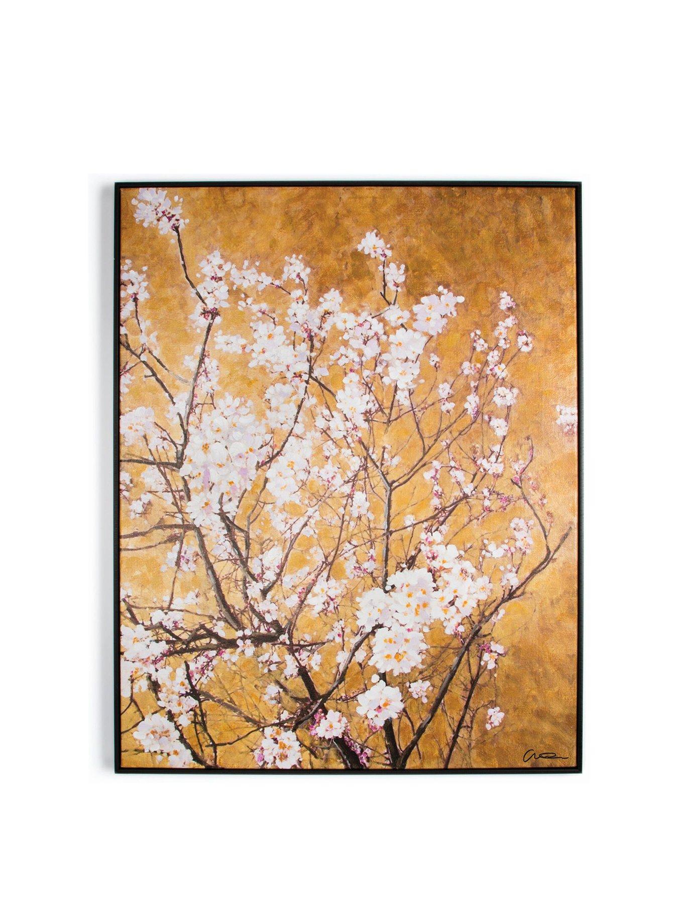 Graham & Brown Oriental Blossom Hand Painted Framed Canvas Print review