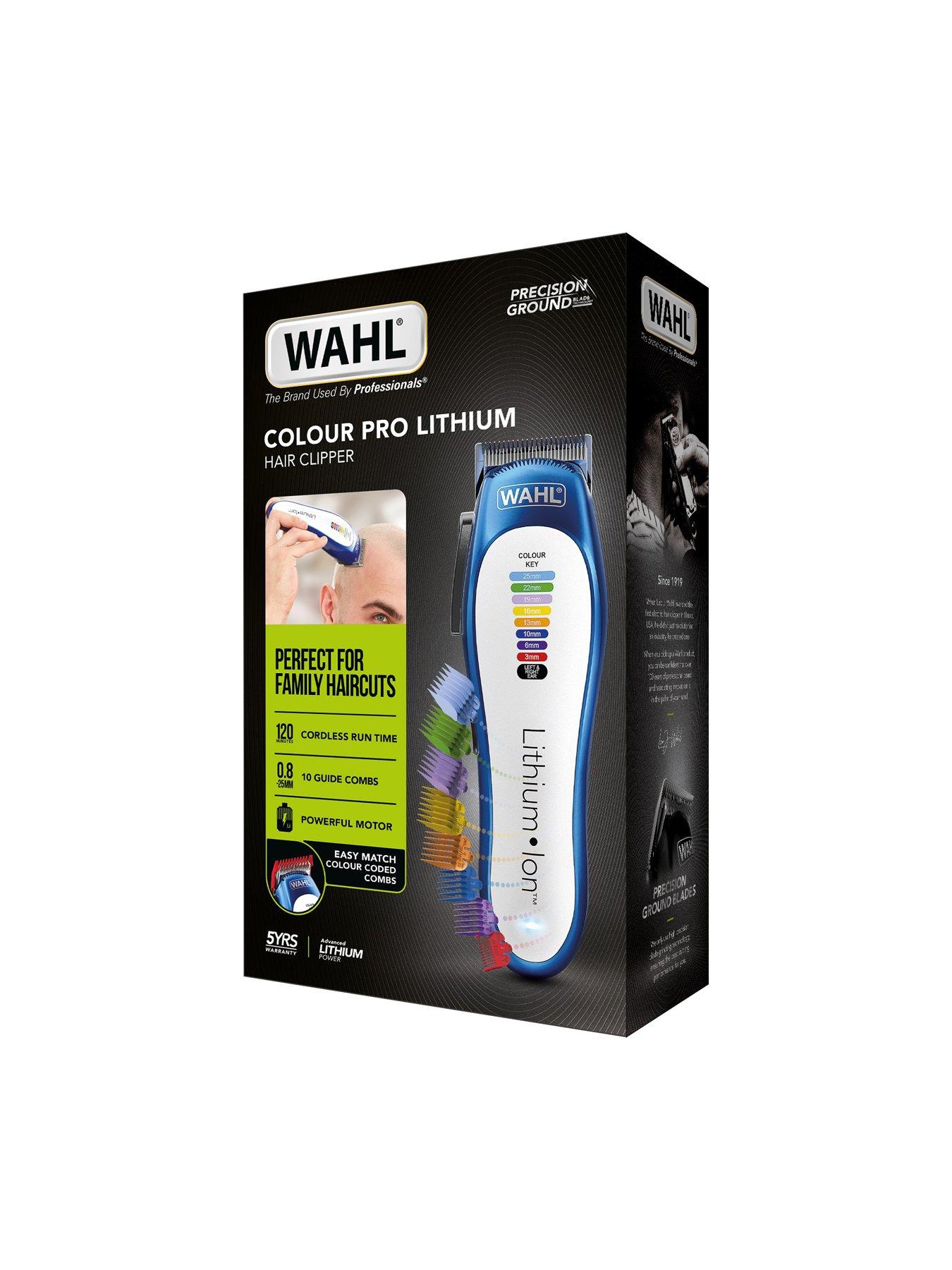 wahl colour pro cordless hair clipper uk