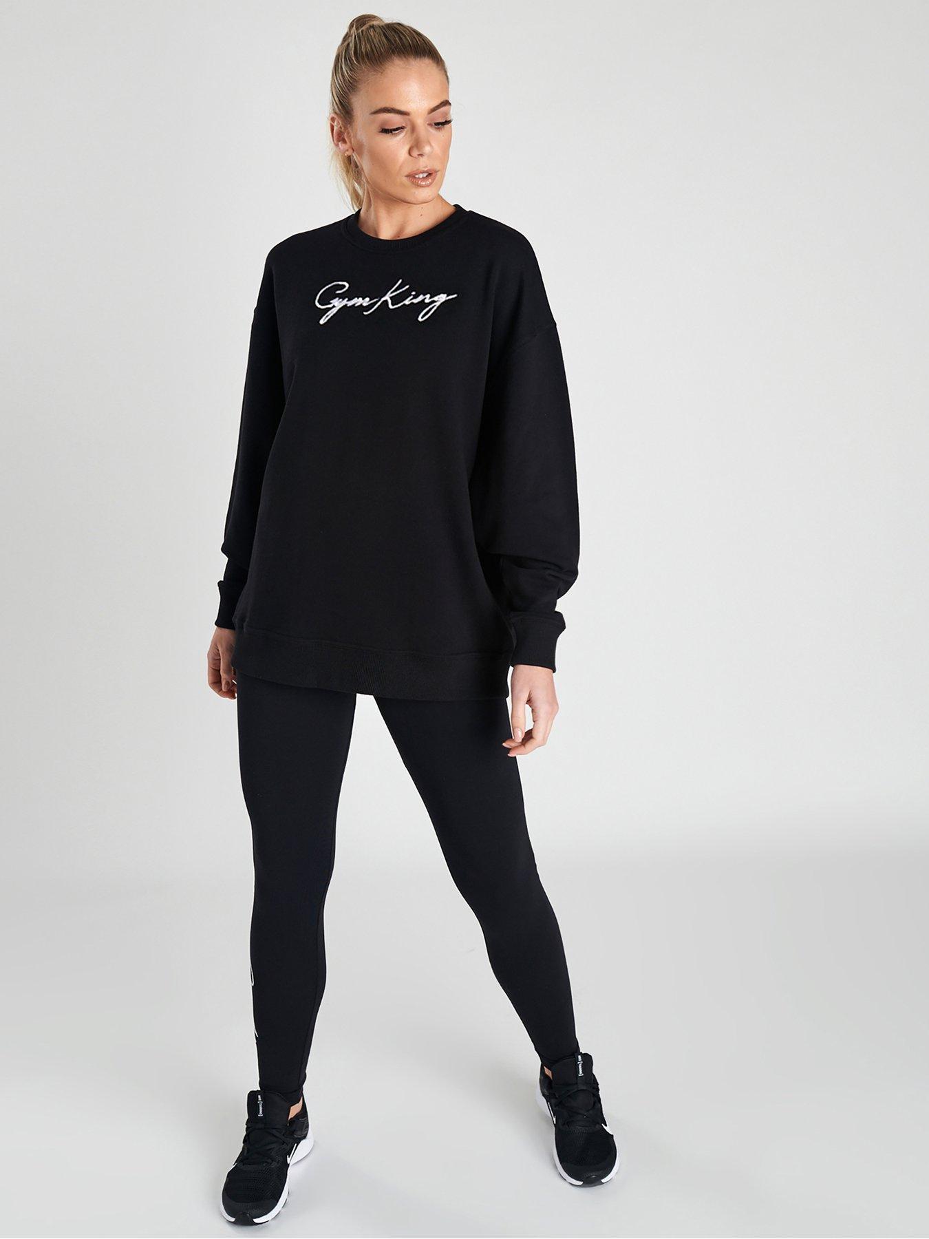 Gym King Script Oversized Crew Sweatshirt review