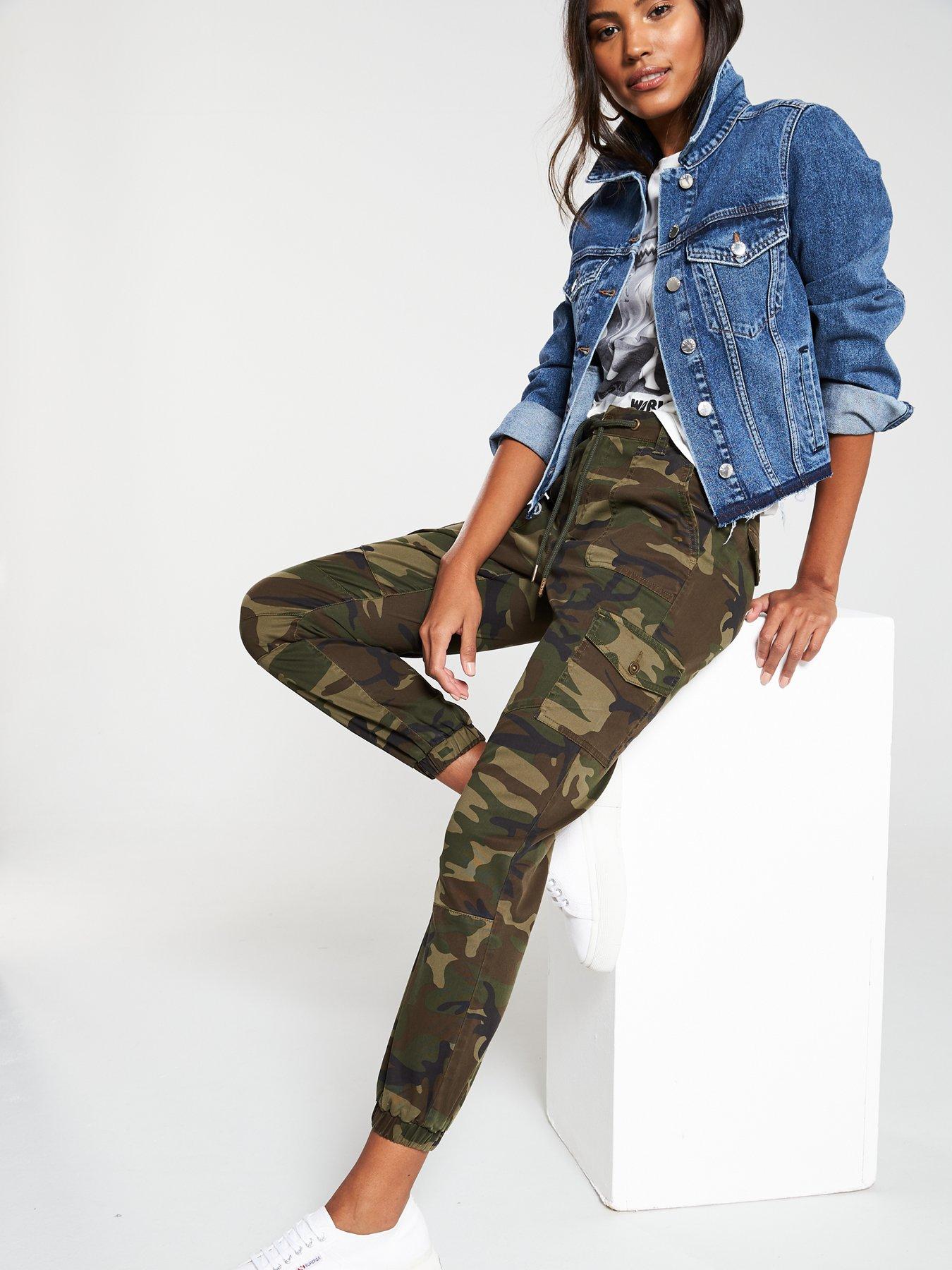 ladies camo joggers uk