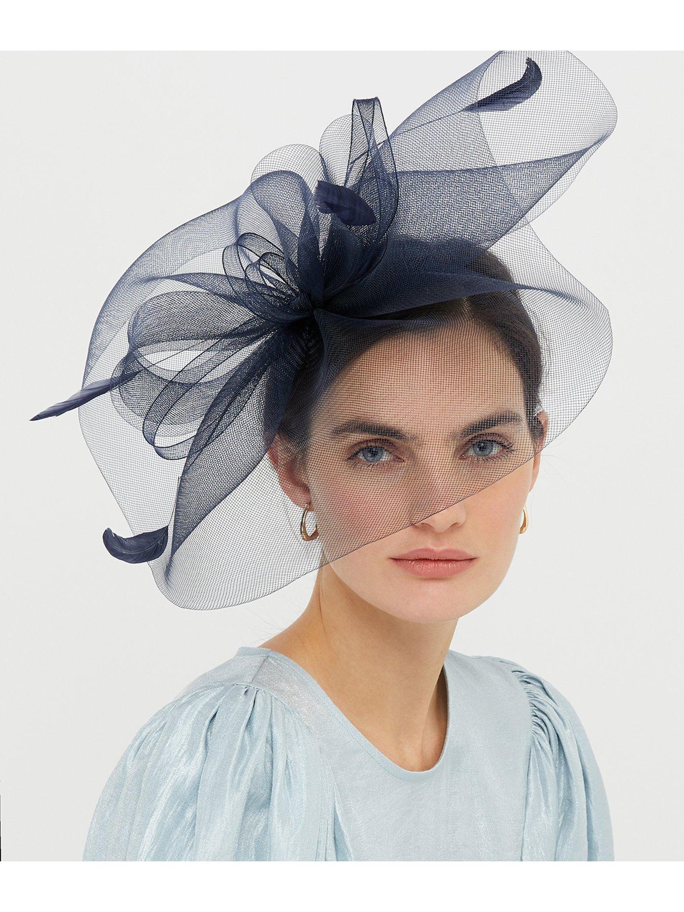 navy fascinator accessorize