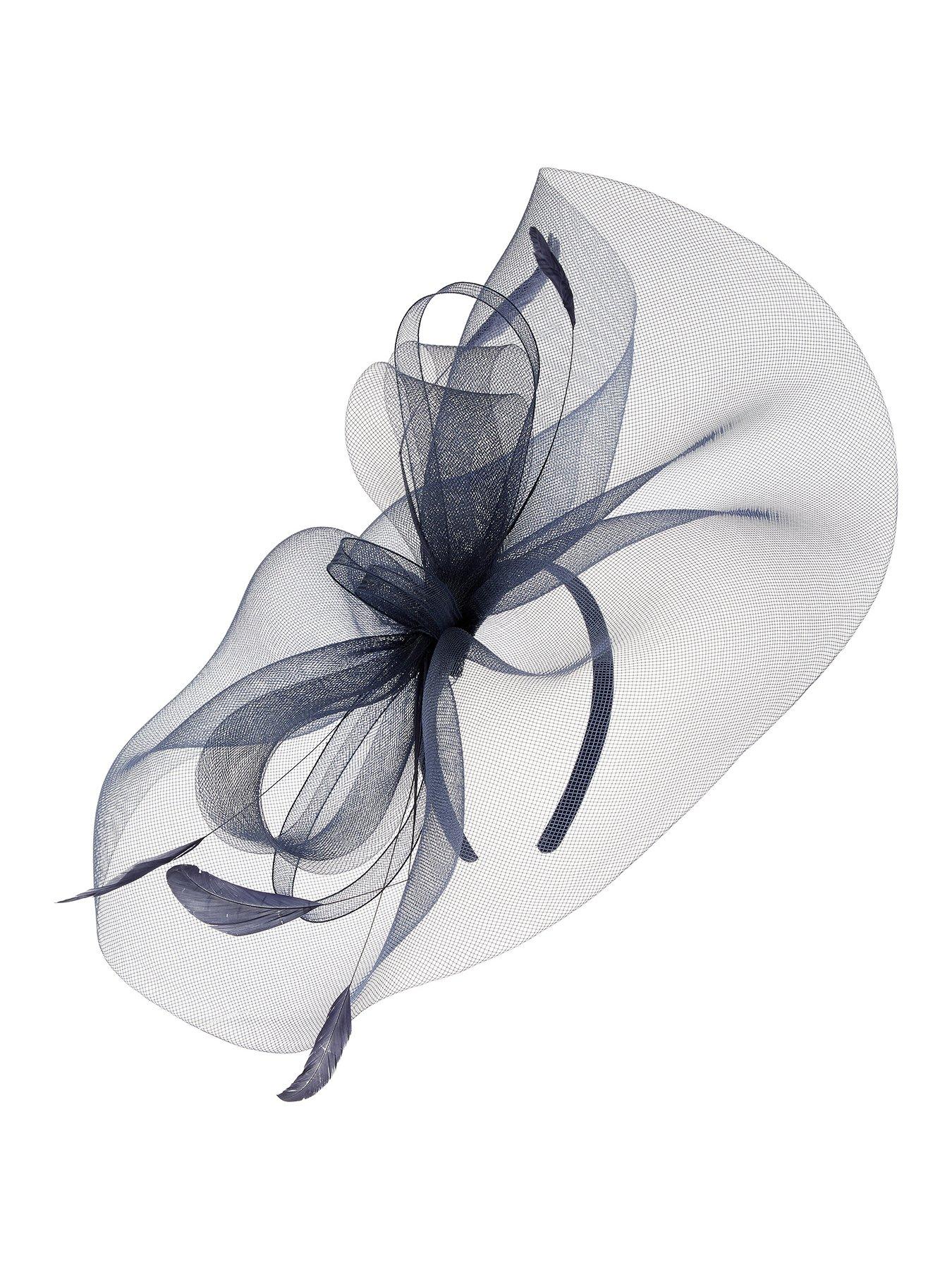 navy fascinator accessorize