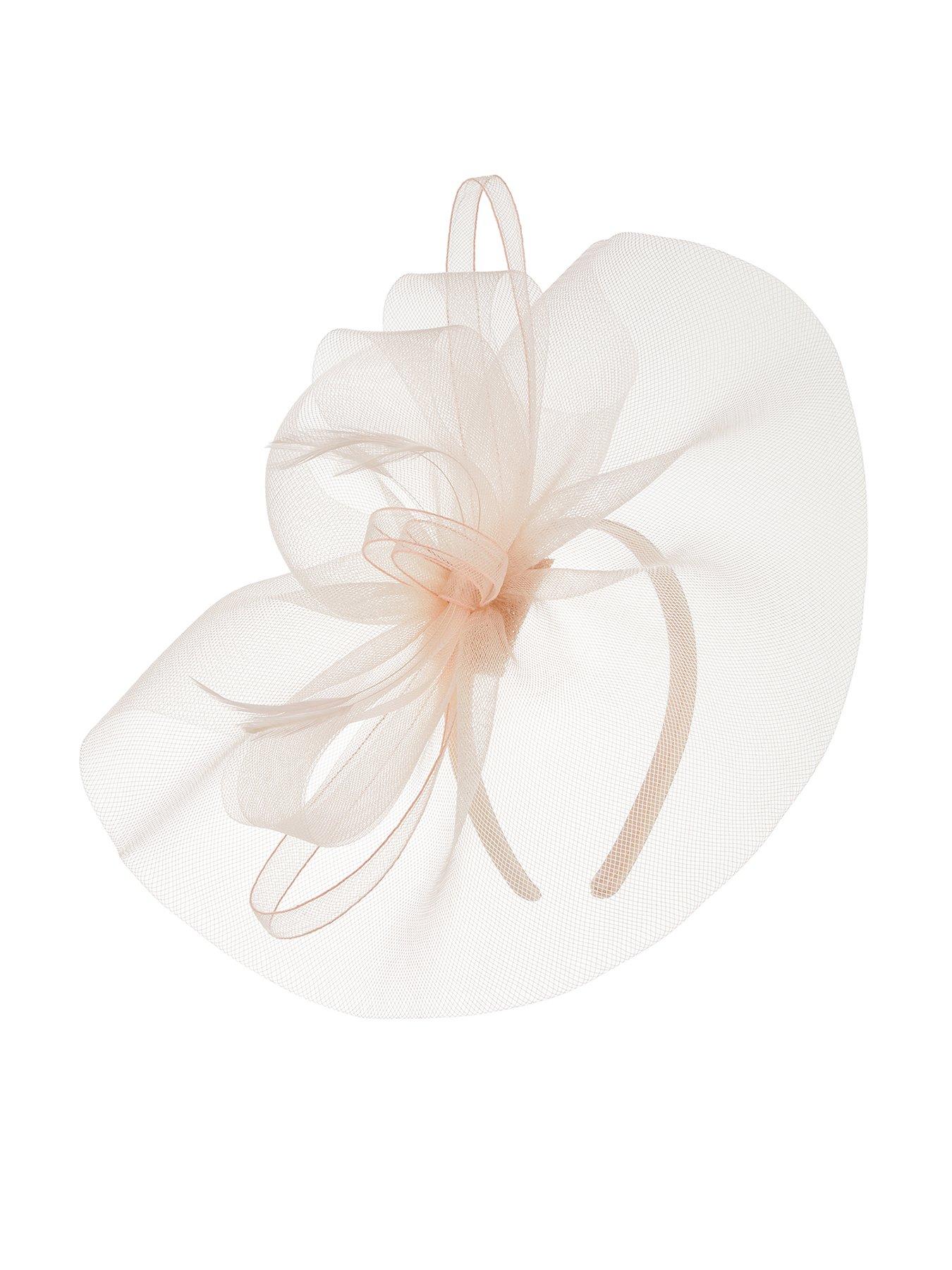 Image 1 of 2 of Accessorize Mia Mini Crin Fascinator - Pink
