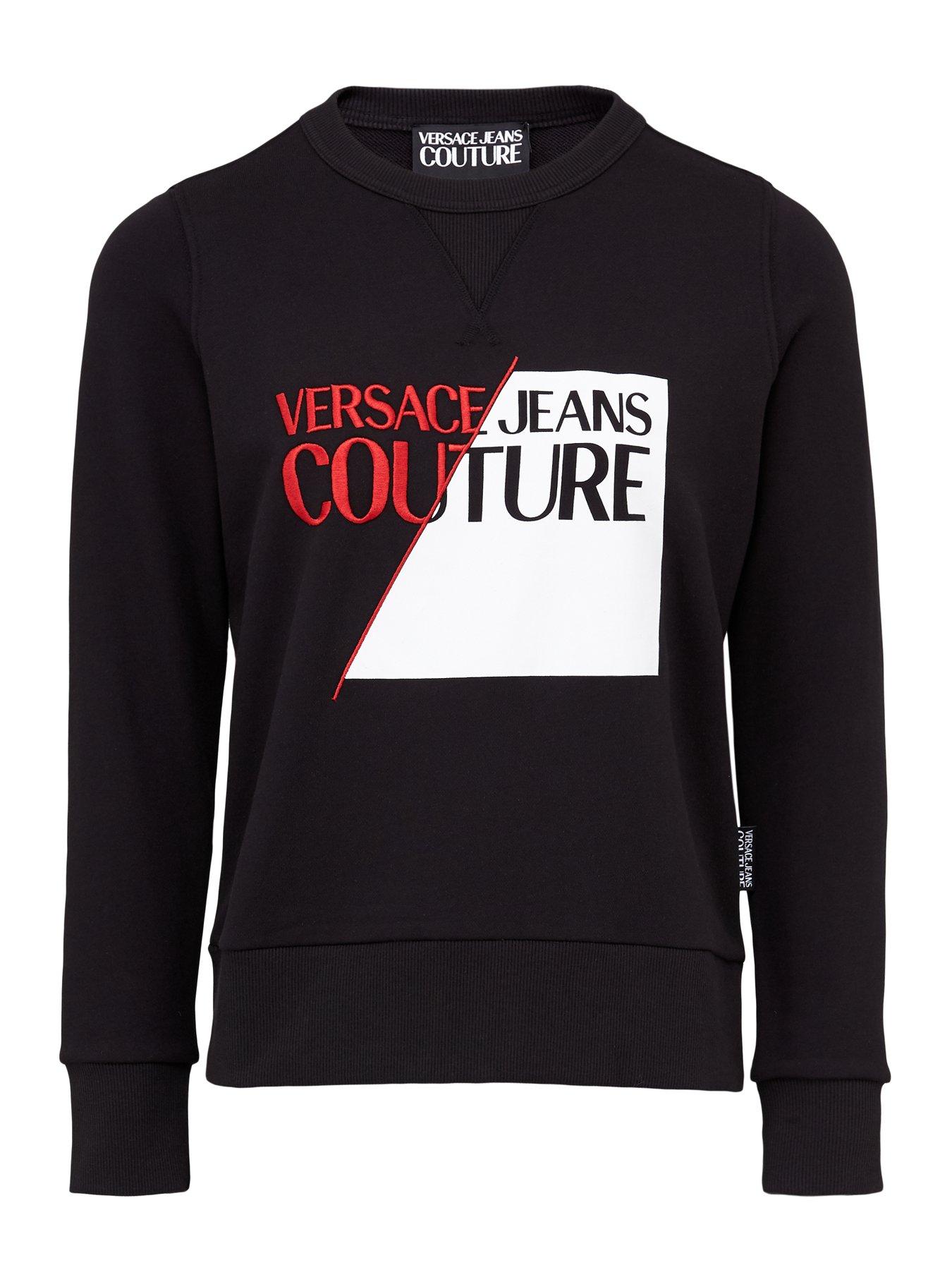 versace jeans couture sweatshirt black
