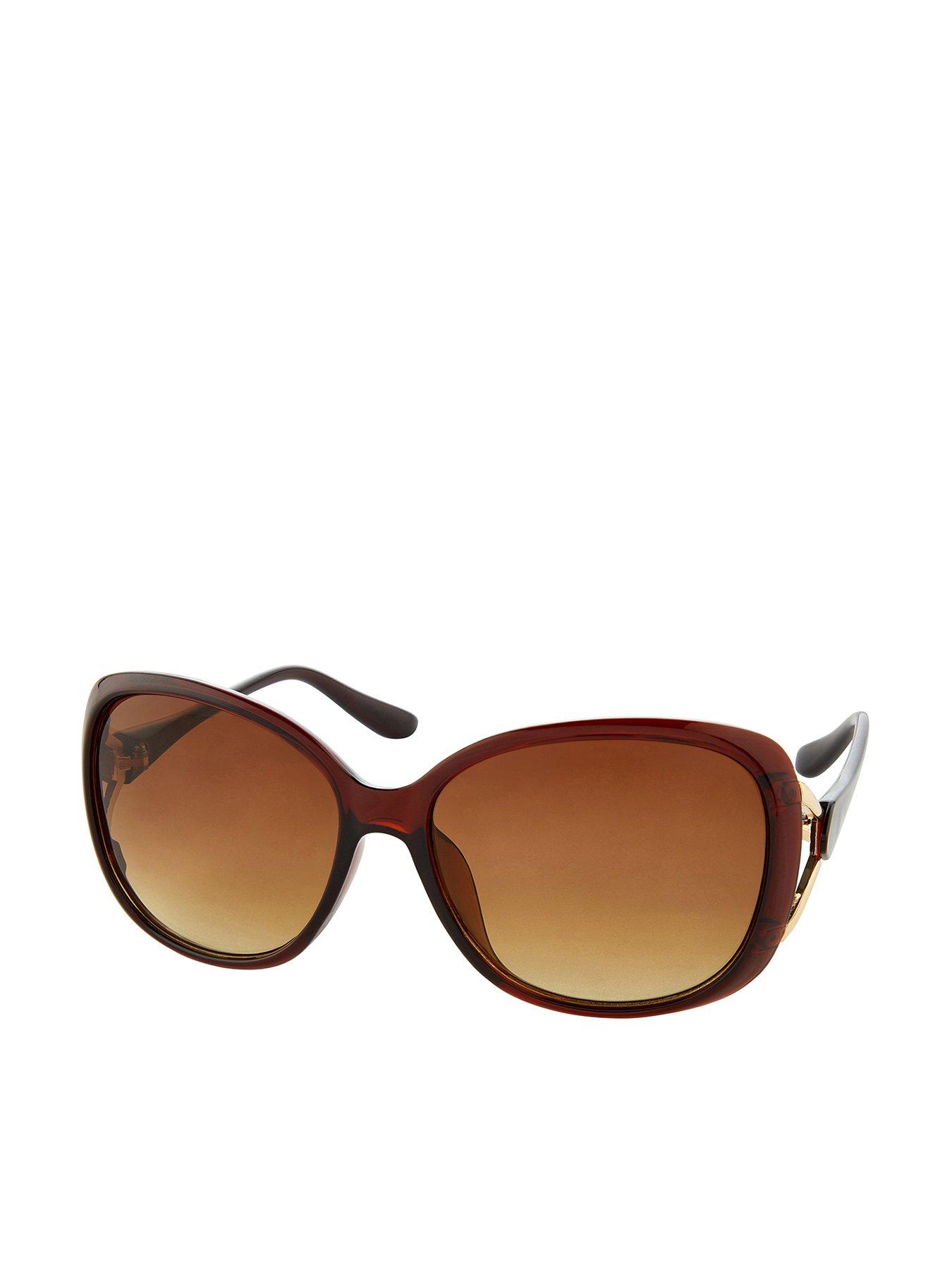 Accessorize Rachel Metal Detail Wrap Sunglasses review