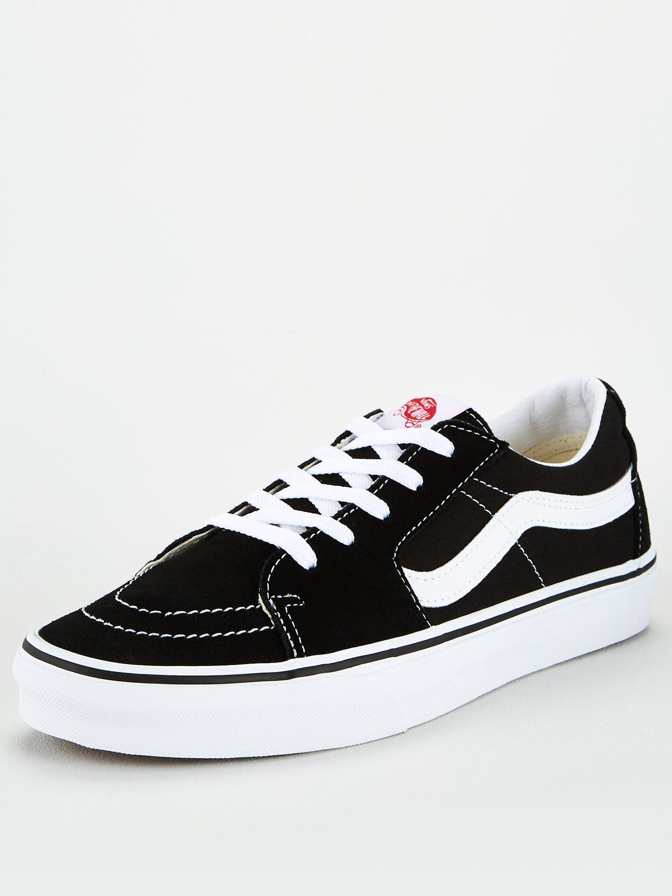 White low store top vans mens