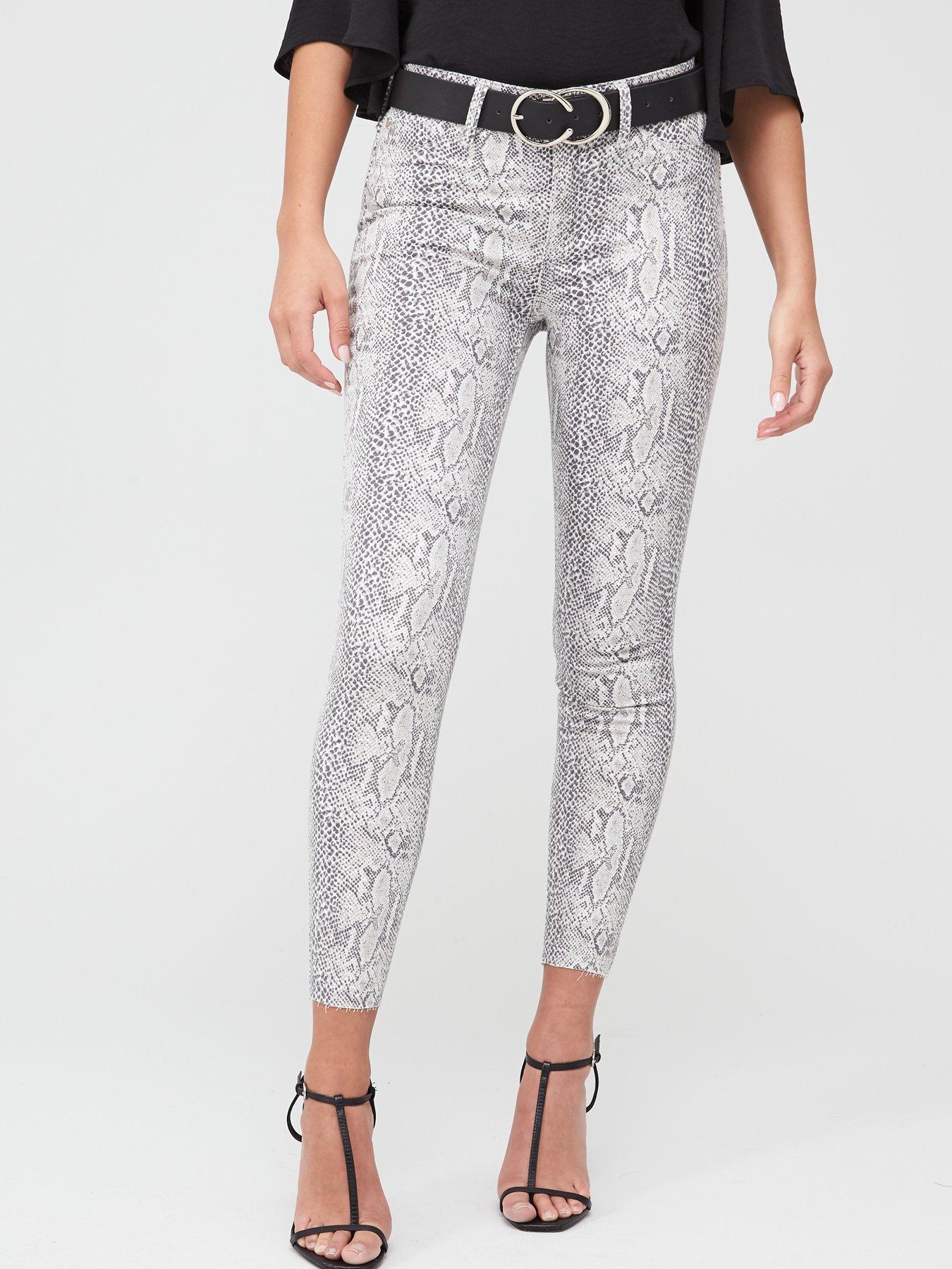 snake print jeans river island